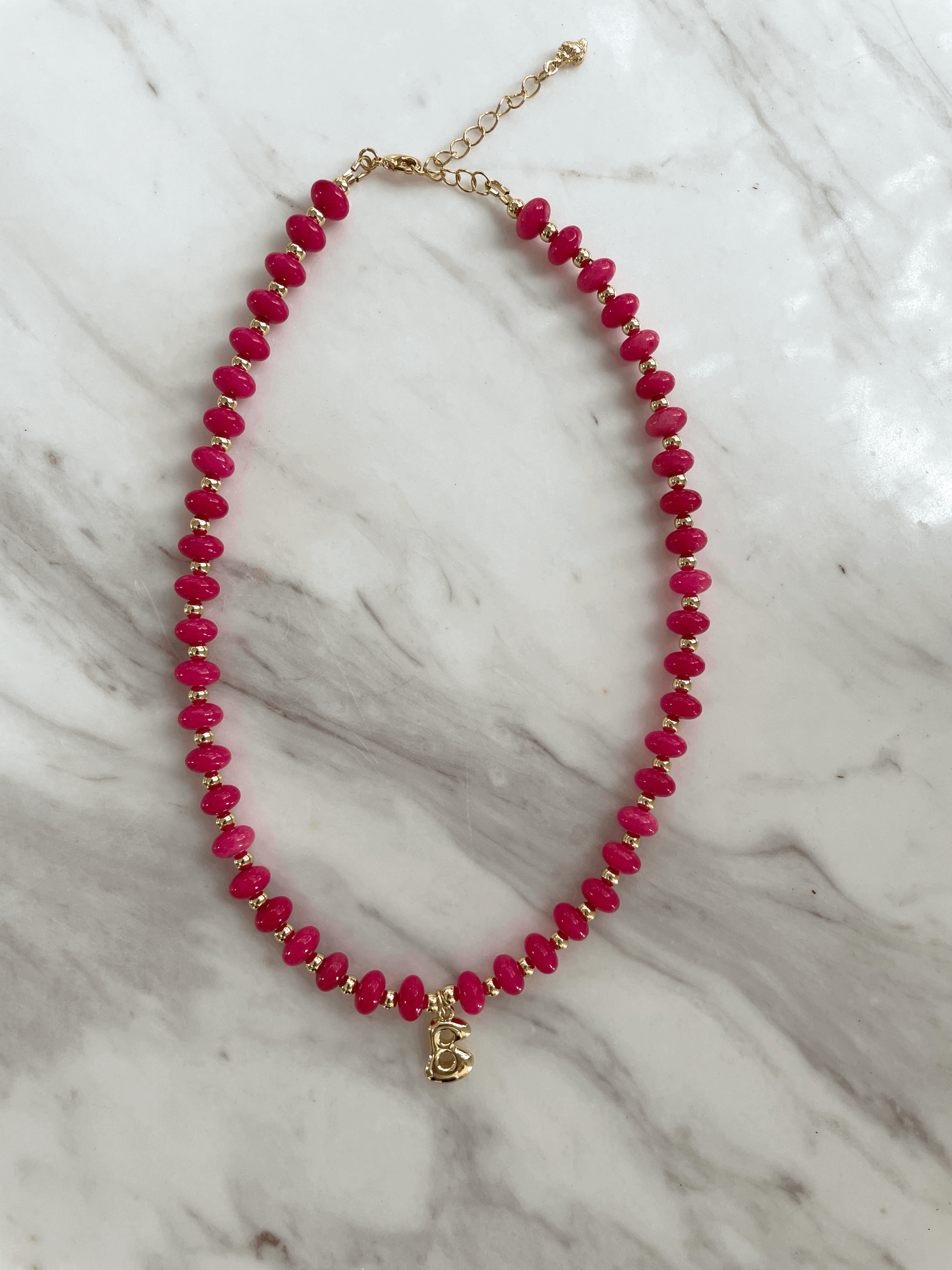 LOVE initial necklace