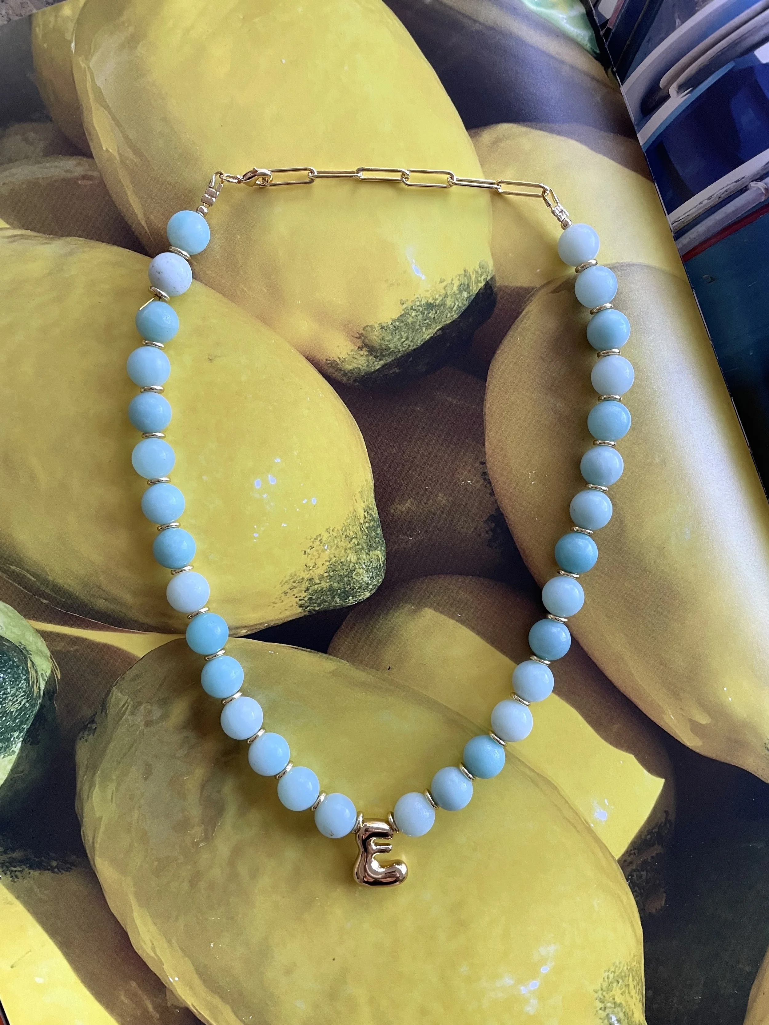 amazonite blue green initial neclace.jpg