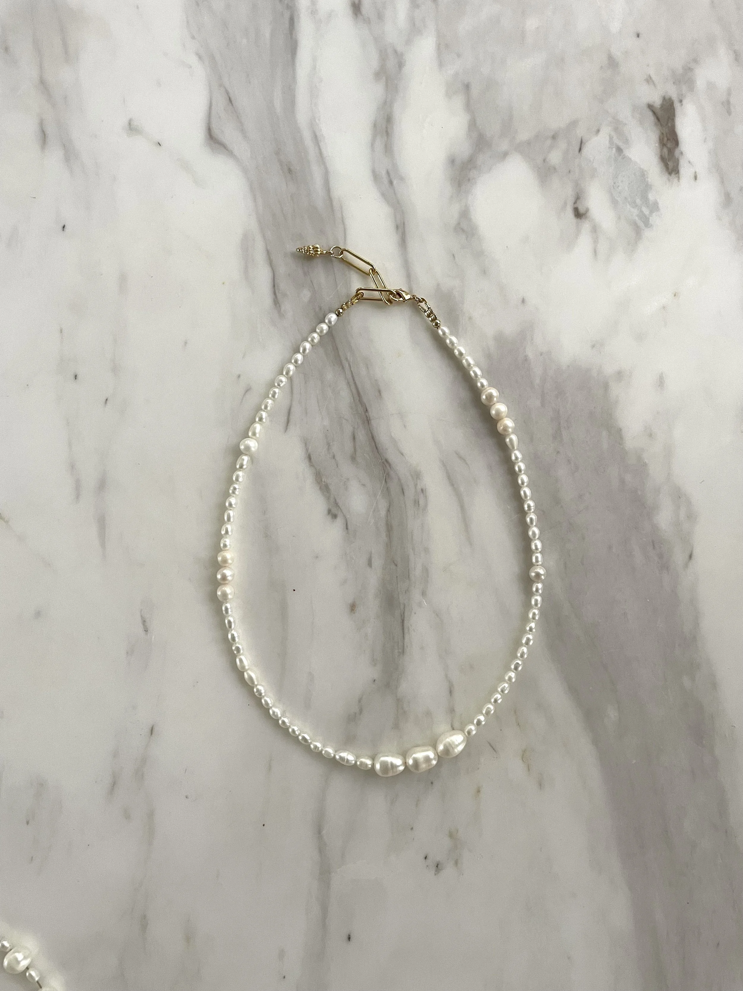 Tiny Pearl Layering Necklace