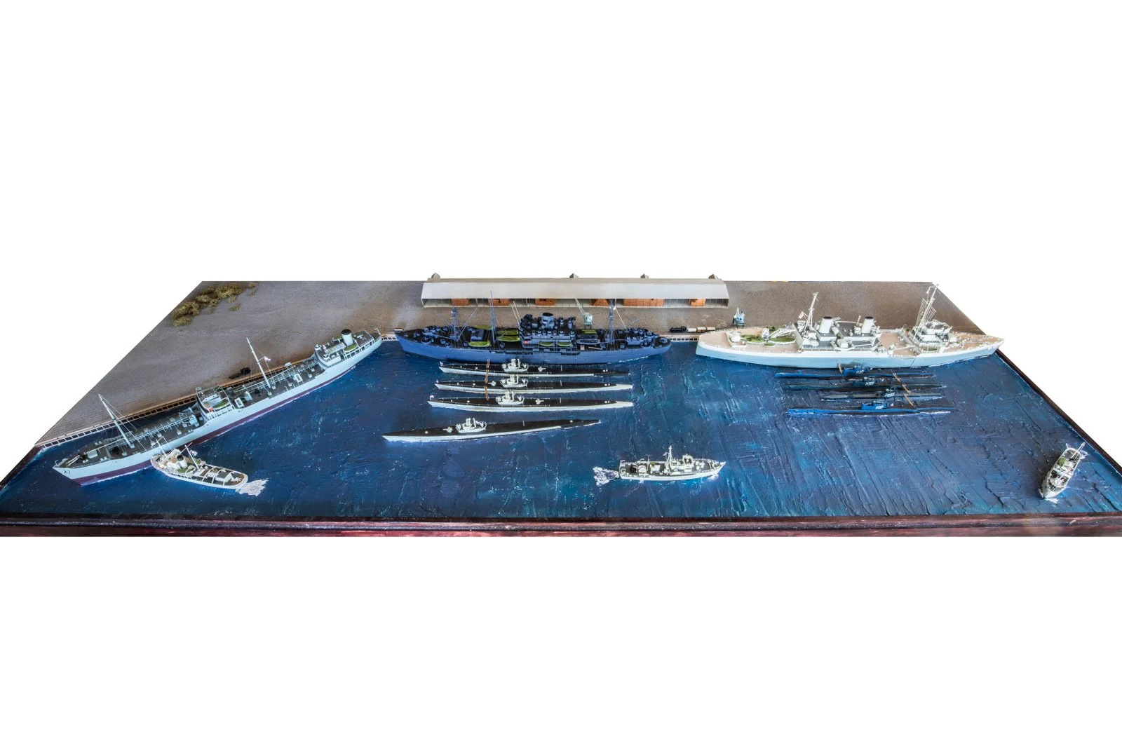 Wide angled view of the complete diorama