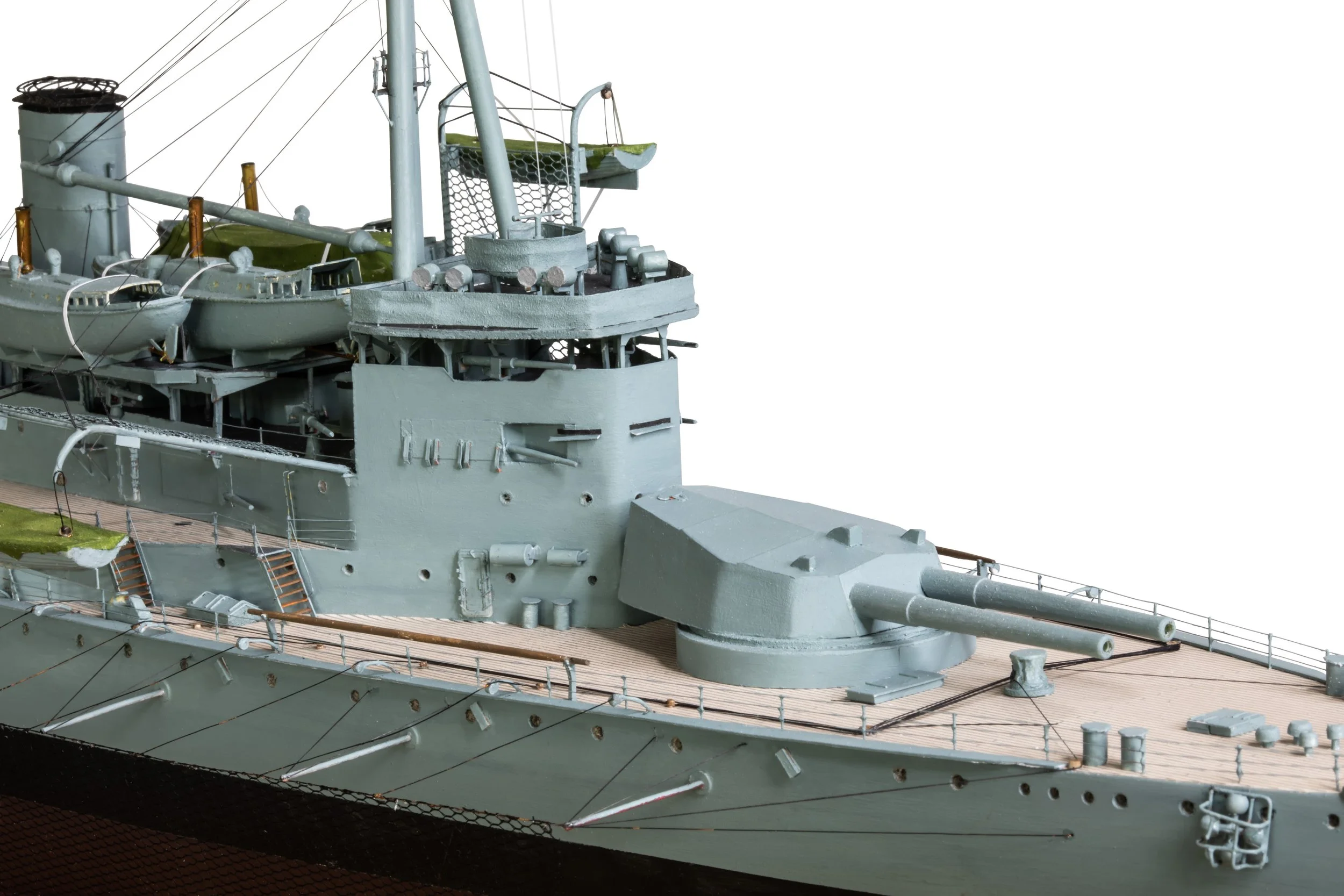 Close up of HMAS Australia's aft turret