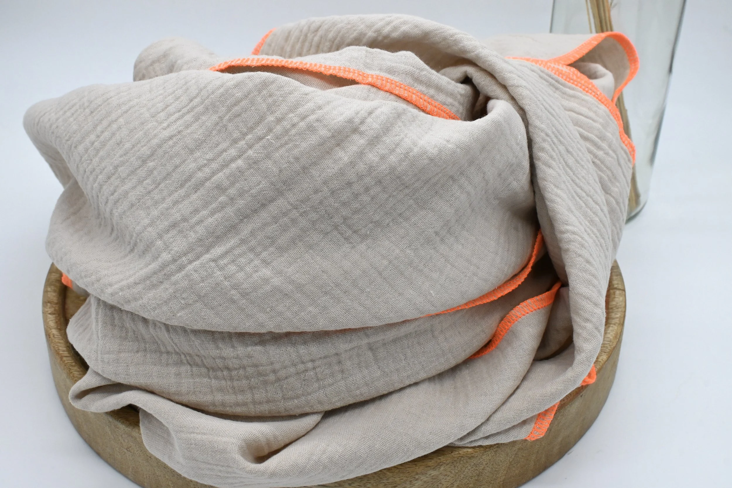 Musselinschal SCARF || Beige