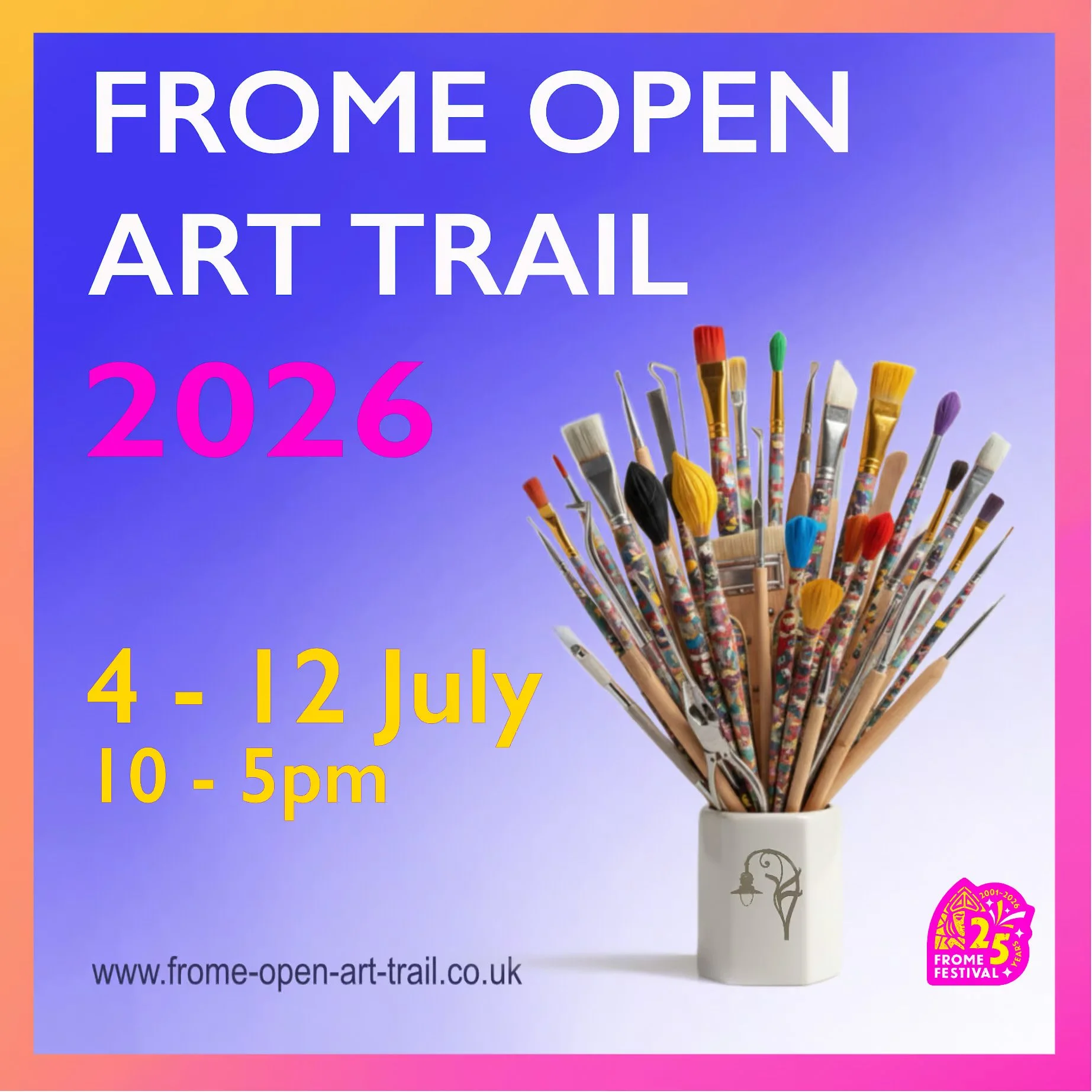 Poster for Frome Open Art Trail.