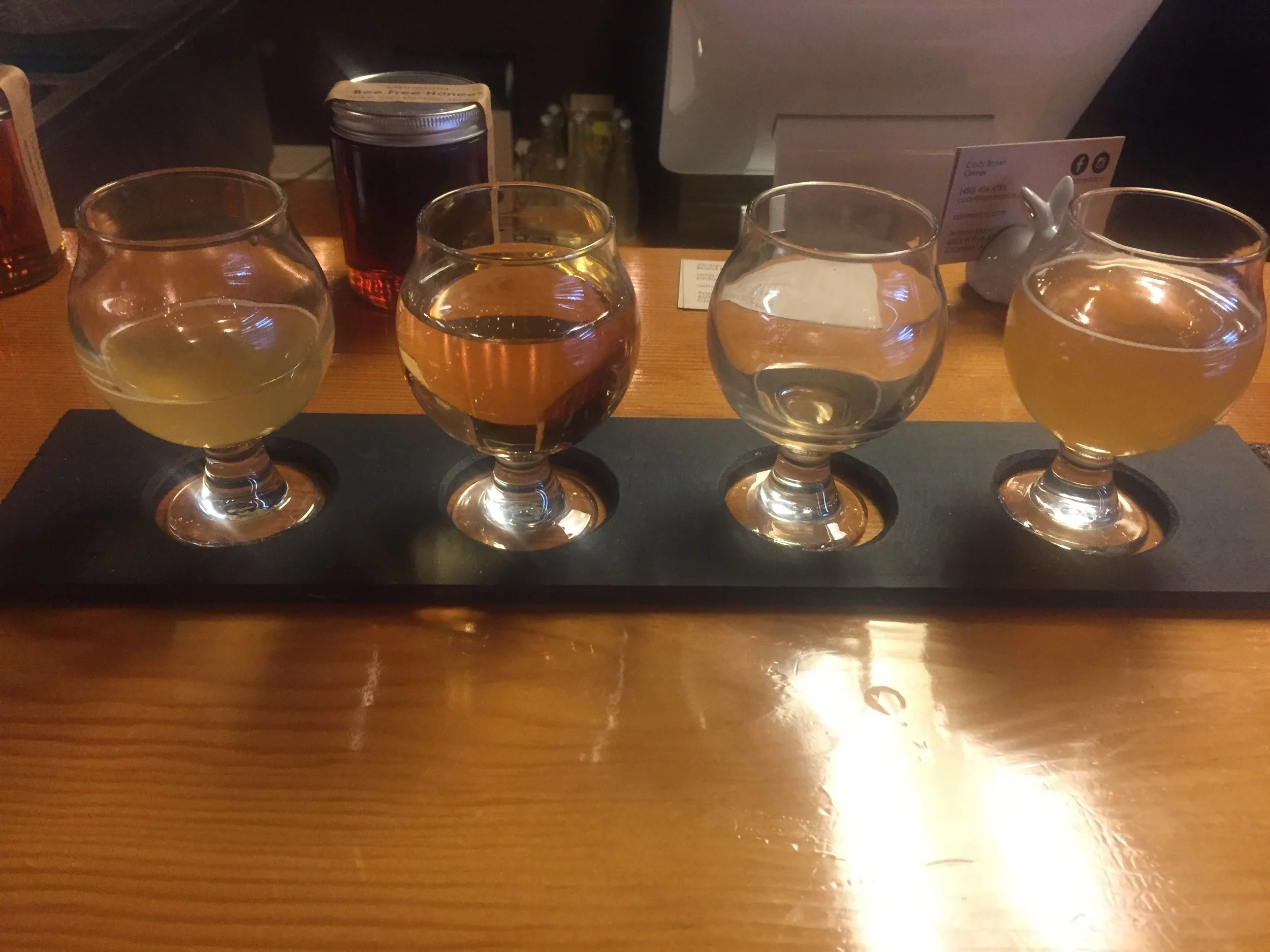 Mead Flight at Superstition Meadery
