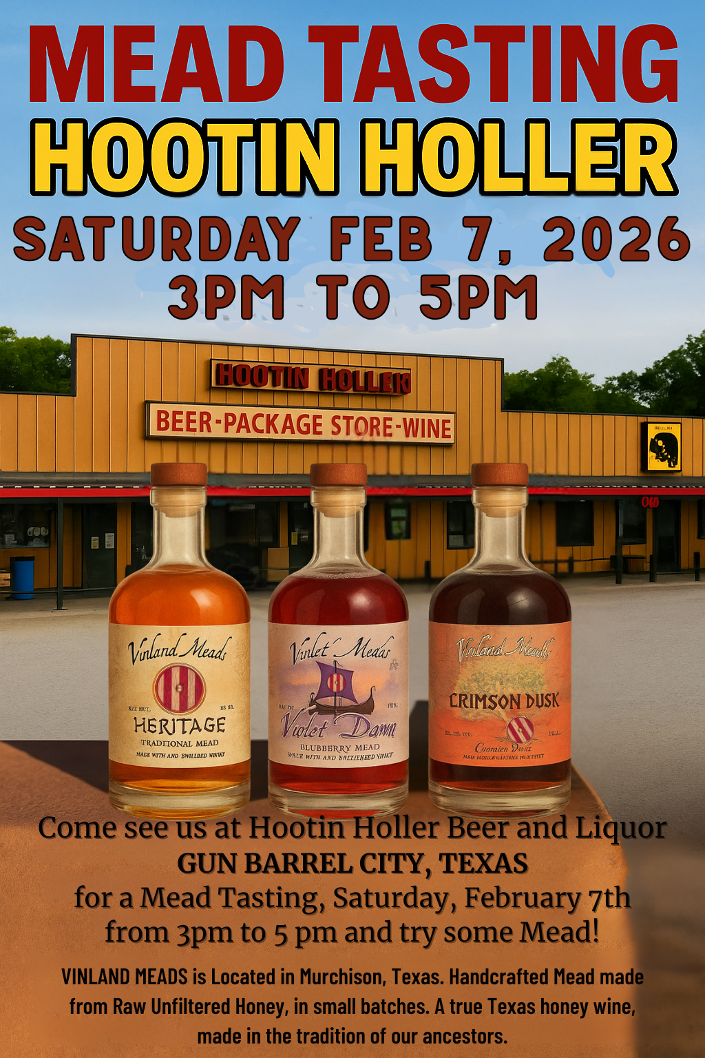 Hootin Holler Mead Tasting