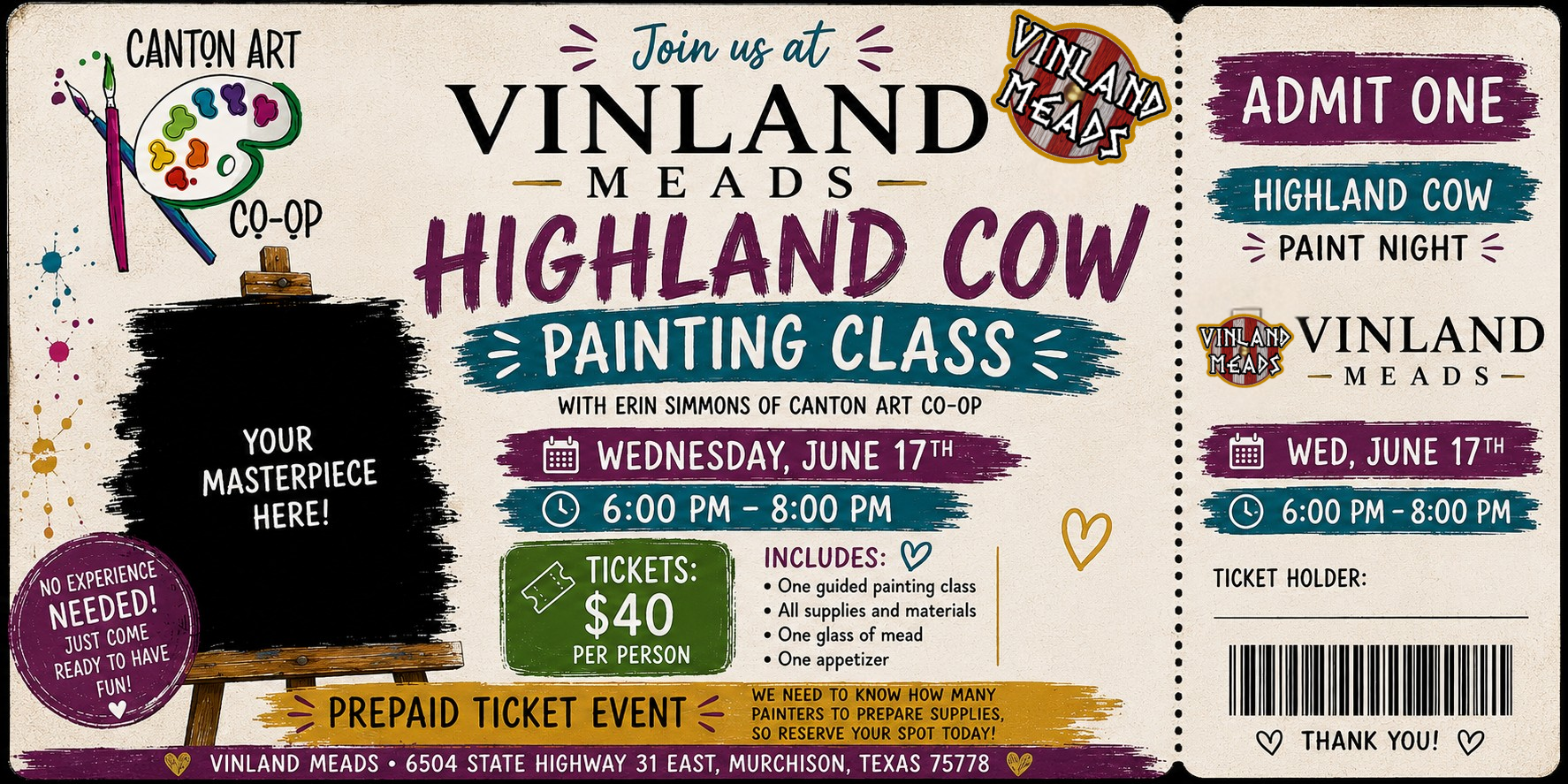 Painting Night at Vinland Meads