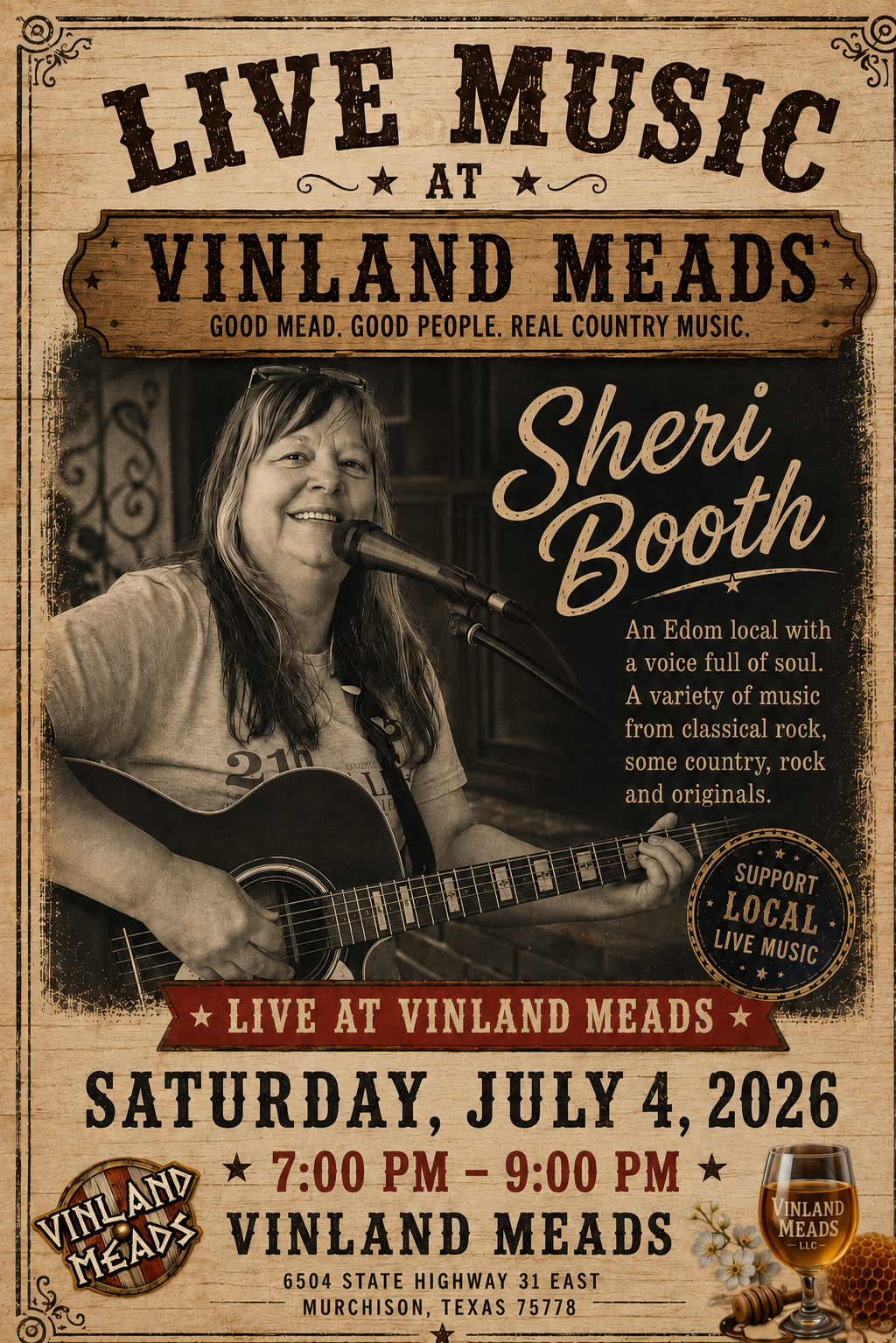 Sheri Booth - Live at the Meadery