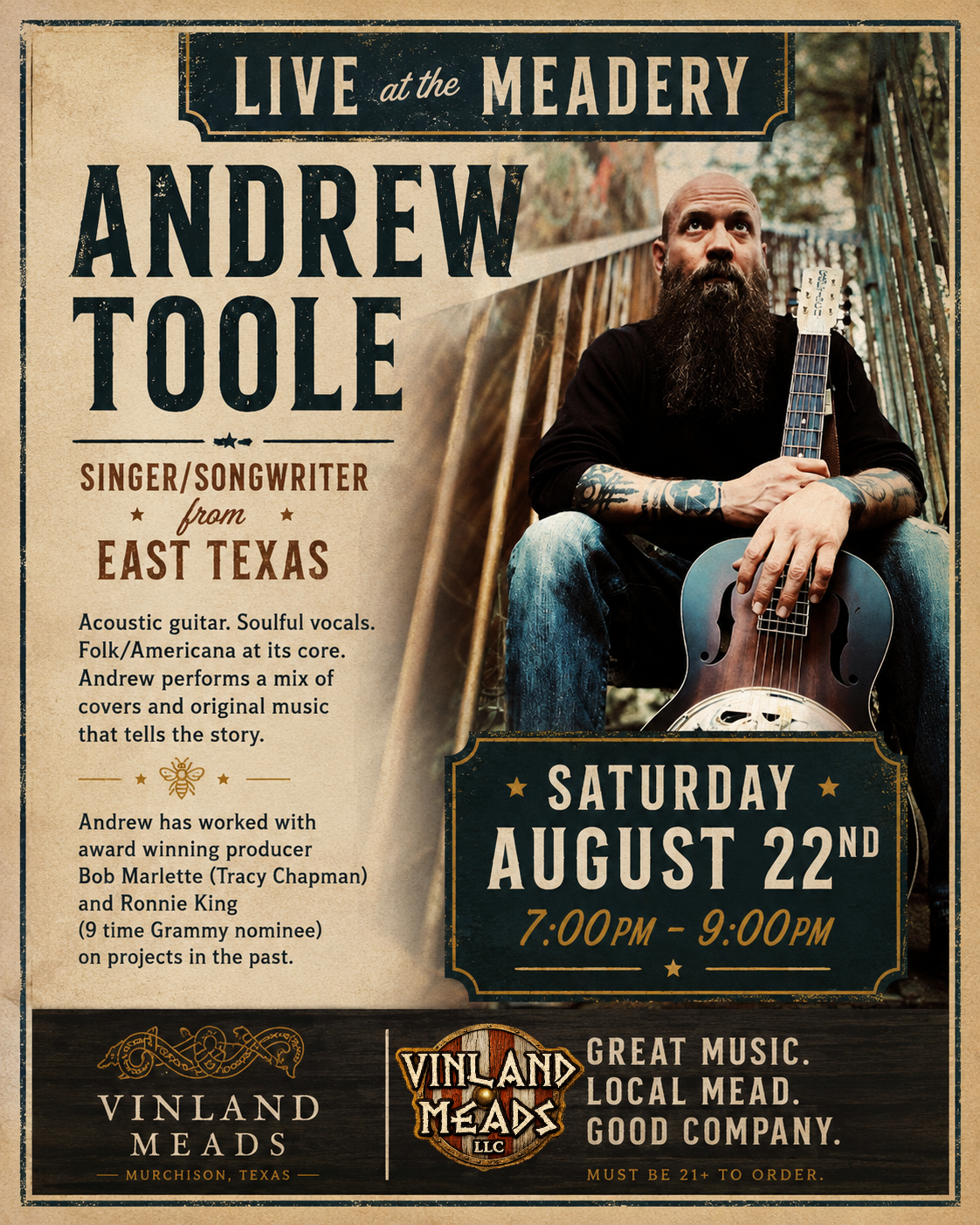 Andrew Toole - Live at the Meadery