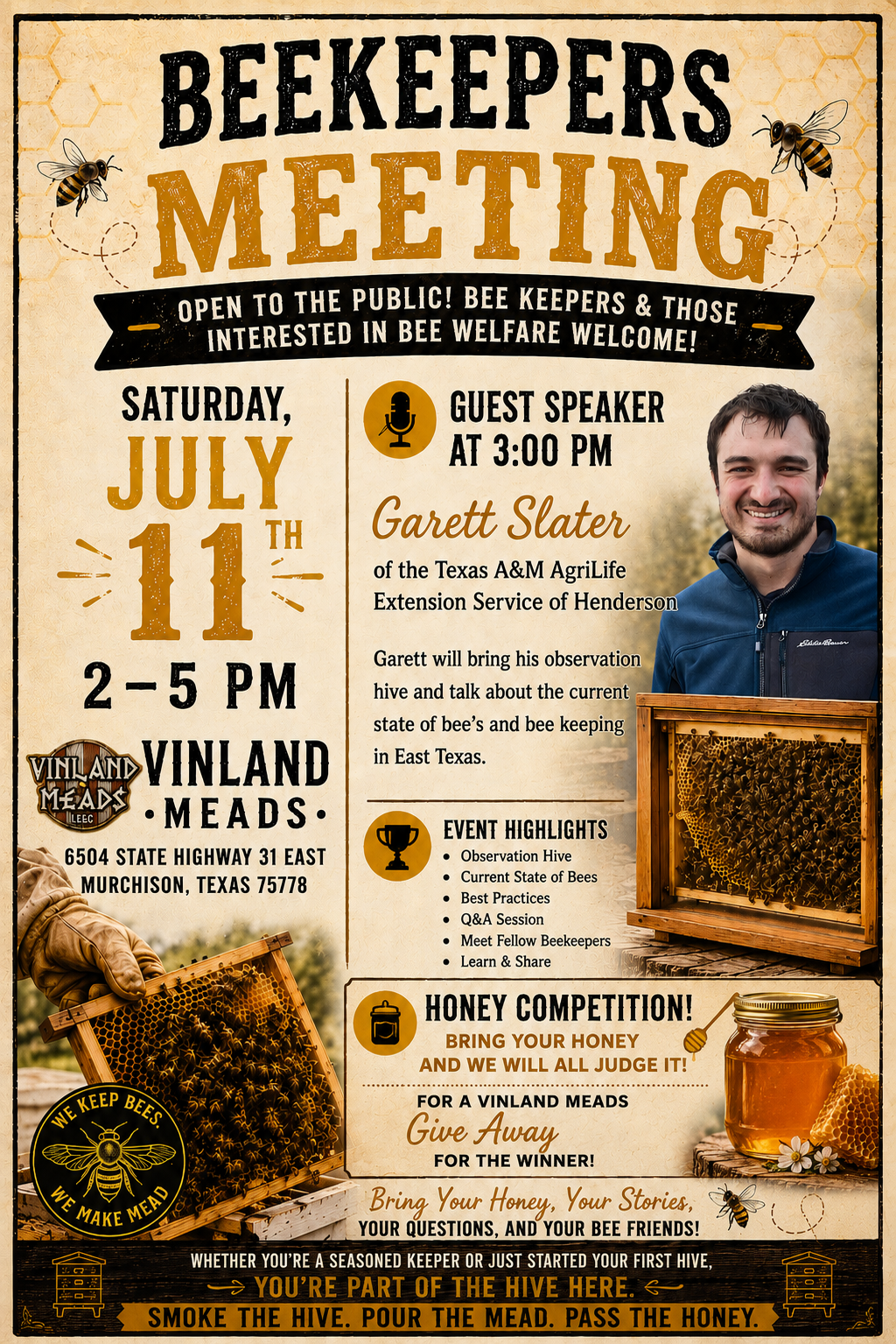Bee Keepers Day - At Vinland Meads
