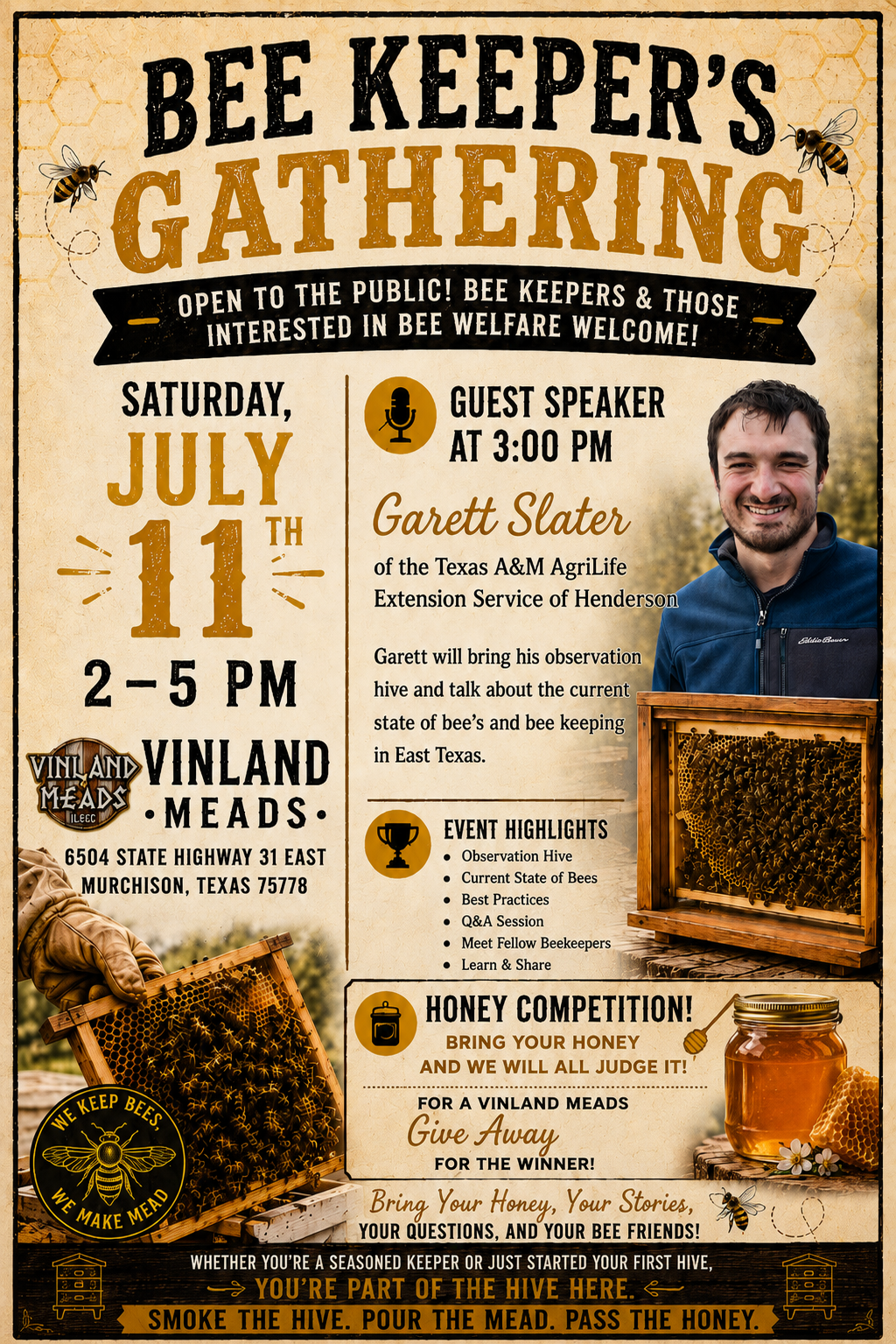 Bee Keepers Day - At Vinland Meads