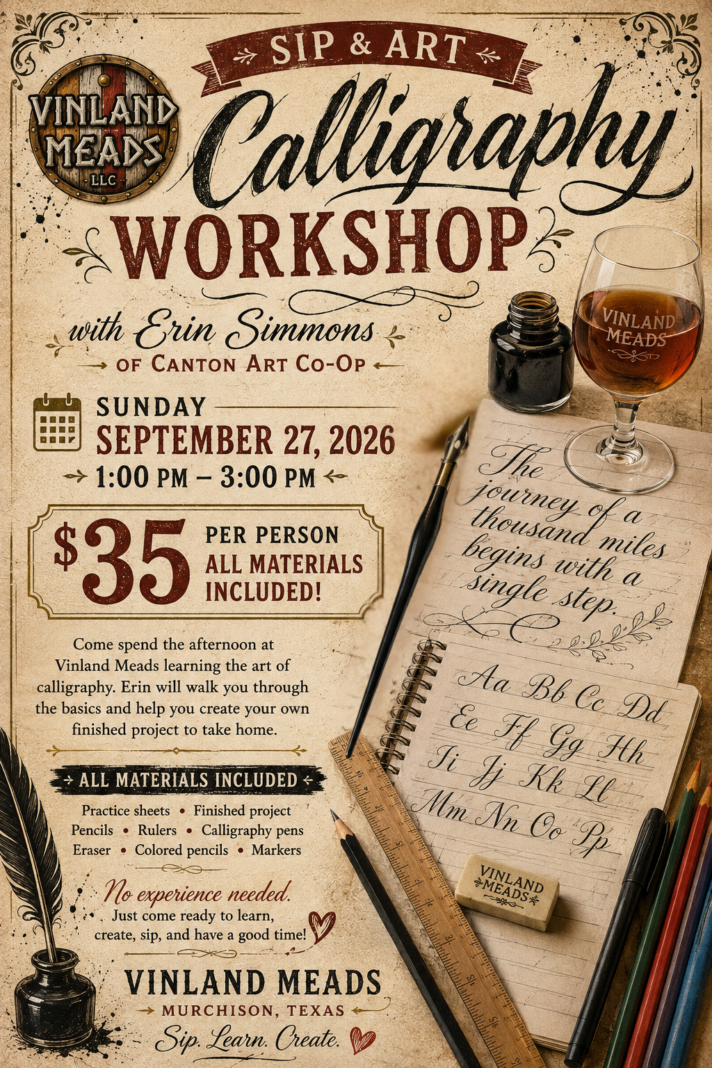 CALLIGRAPHY WORKSHOP