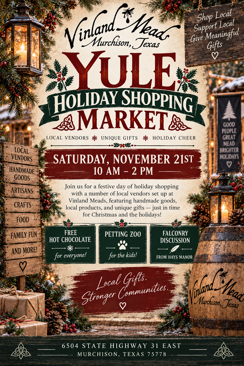 Yule Holiday Market - at Vinland Meads