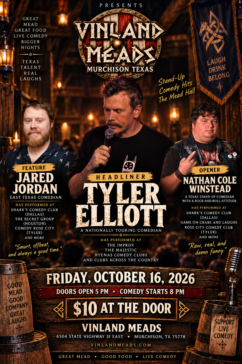 Comedy Night - Live at Vinland Meads