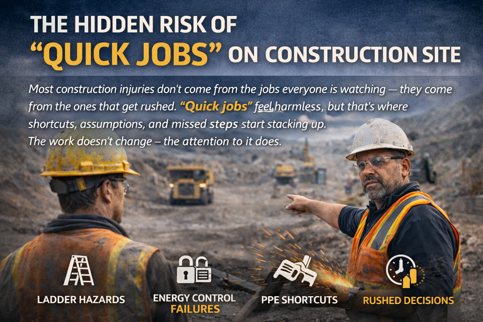 The Hidden Risk of “Quick Jobs” on a Construction Site (And Why They Cause Injuries)