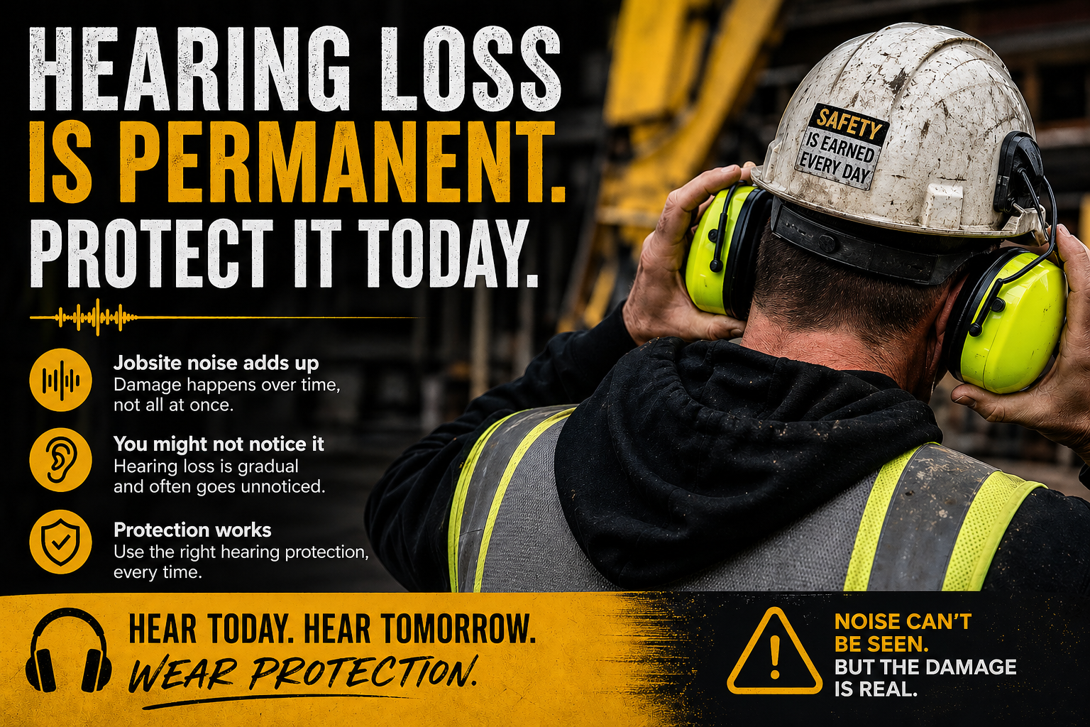 Why Hearing Loss Is One of the Most Ignored Hazards on a Jobsite (And How It Happens)