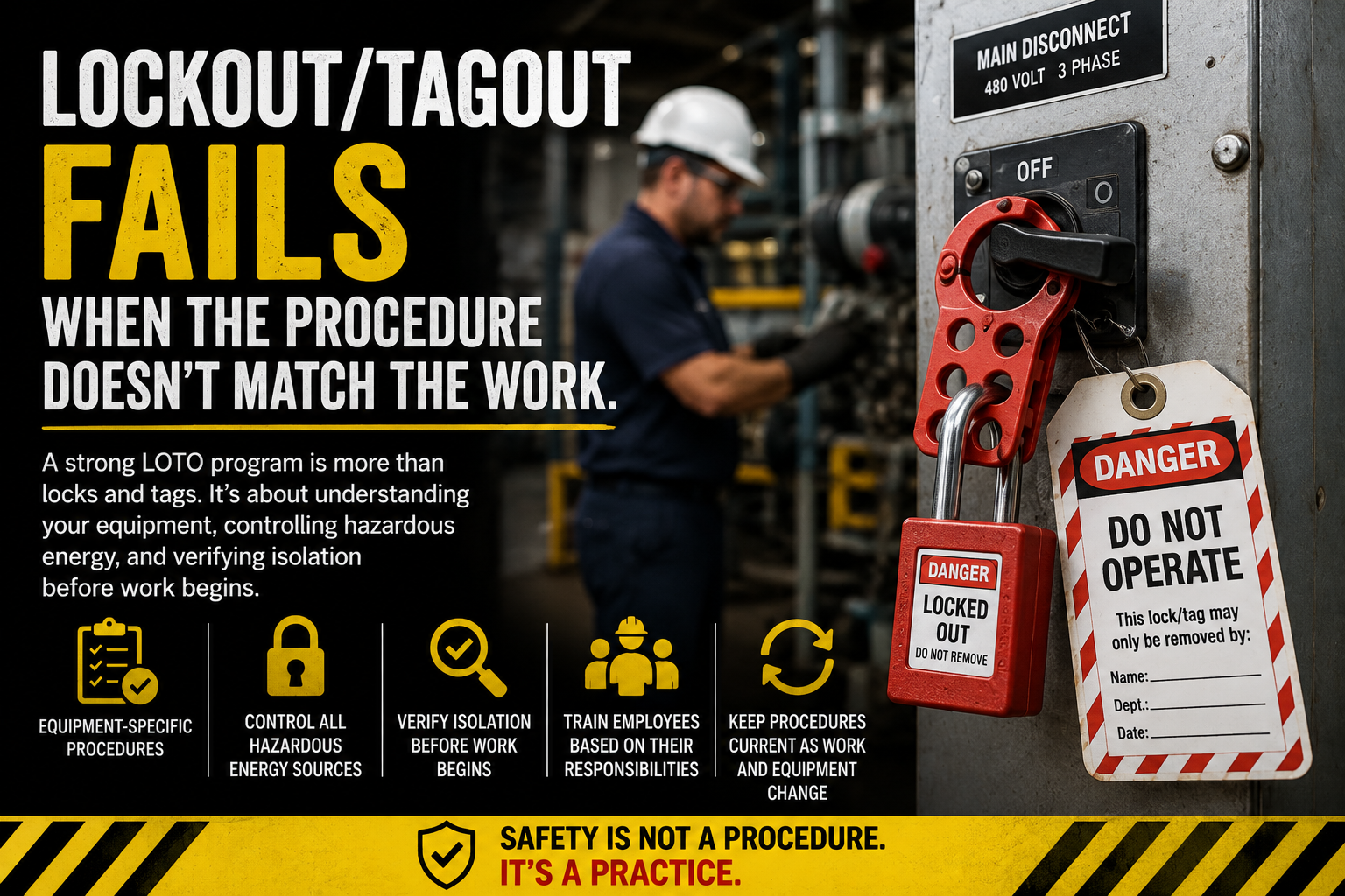 Lockout/Tagout Fails When the Procedure Doesn't Match the Work