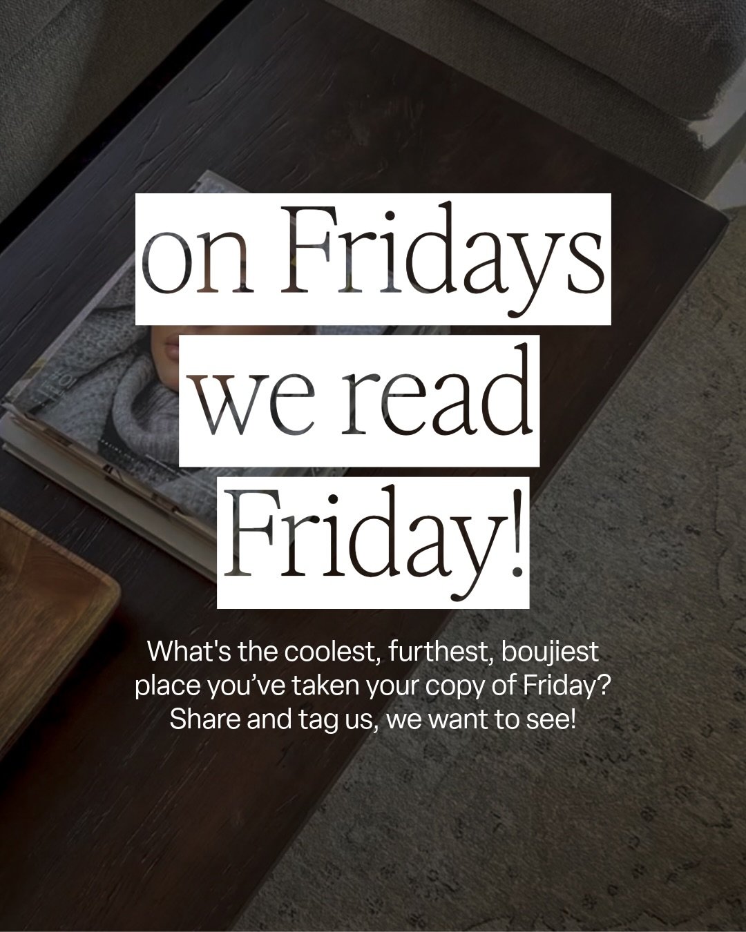 Orders are flying out all over the world and I want to see where you&rsquo;re taking and reading your copies!

Share and tag us, we&rsquo;ll repost the best ones every week 📸

Photo credit: @zartasha.a 

(Doesn&rsquo;t her coffee table look lush?) ?