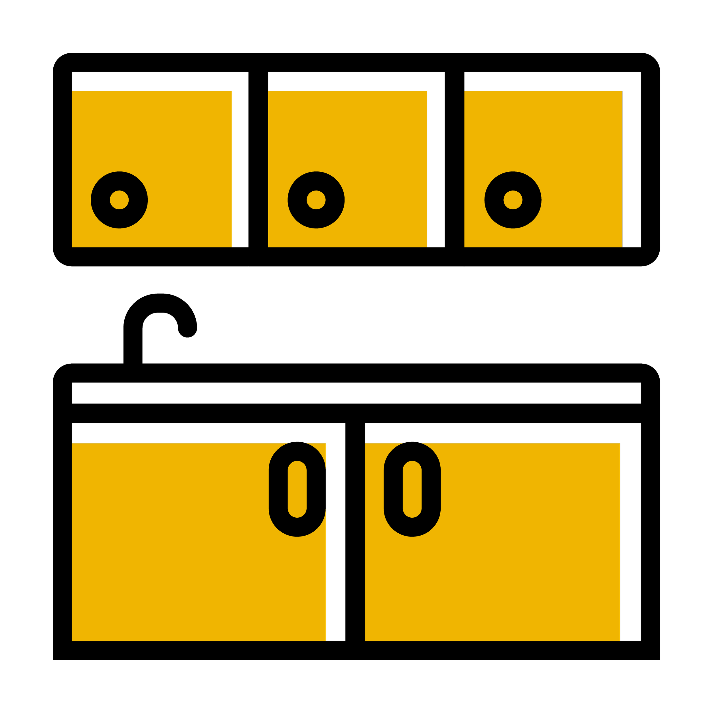 Diagram of a high-level digital circuit with three inputs, a NOT gate, and two AND gates, illustrating logical operations.