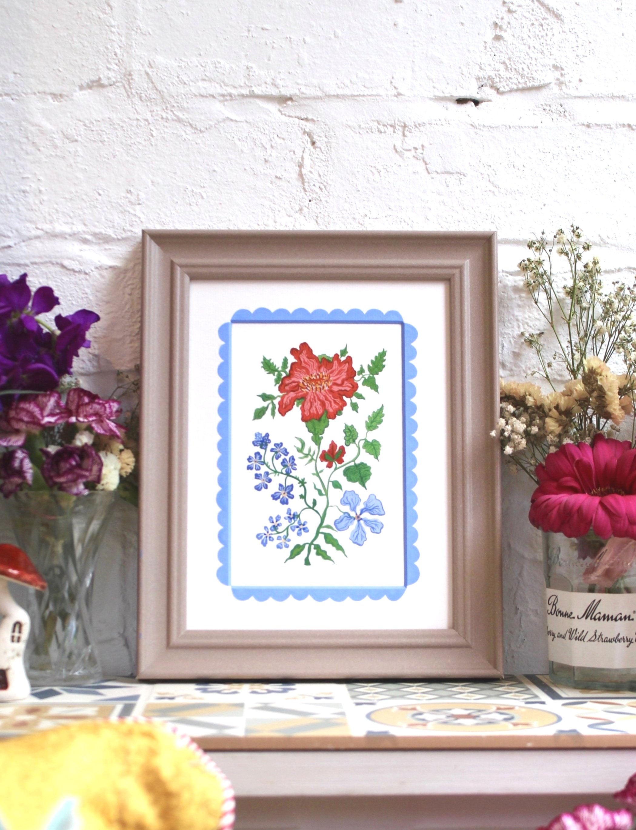 Indigo Blue Print