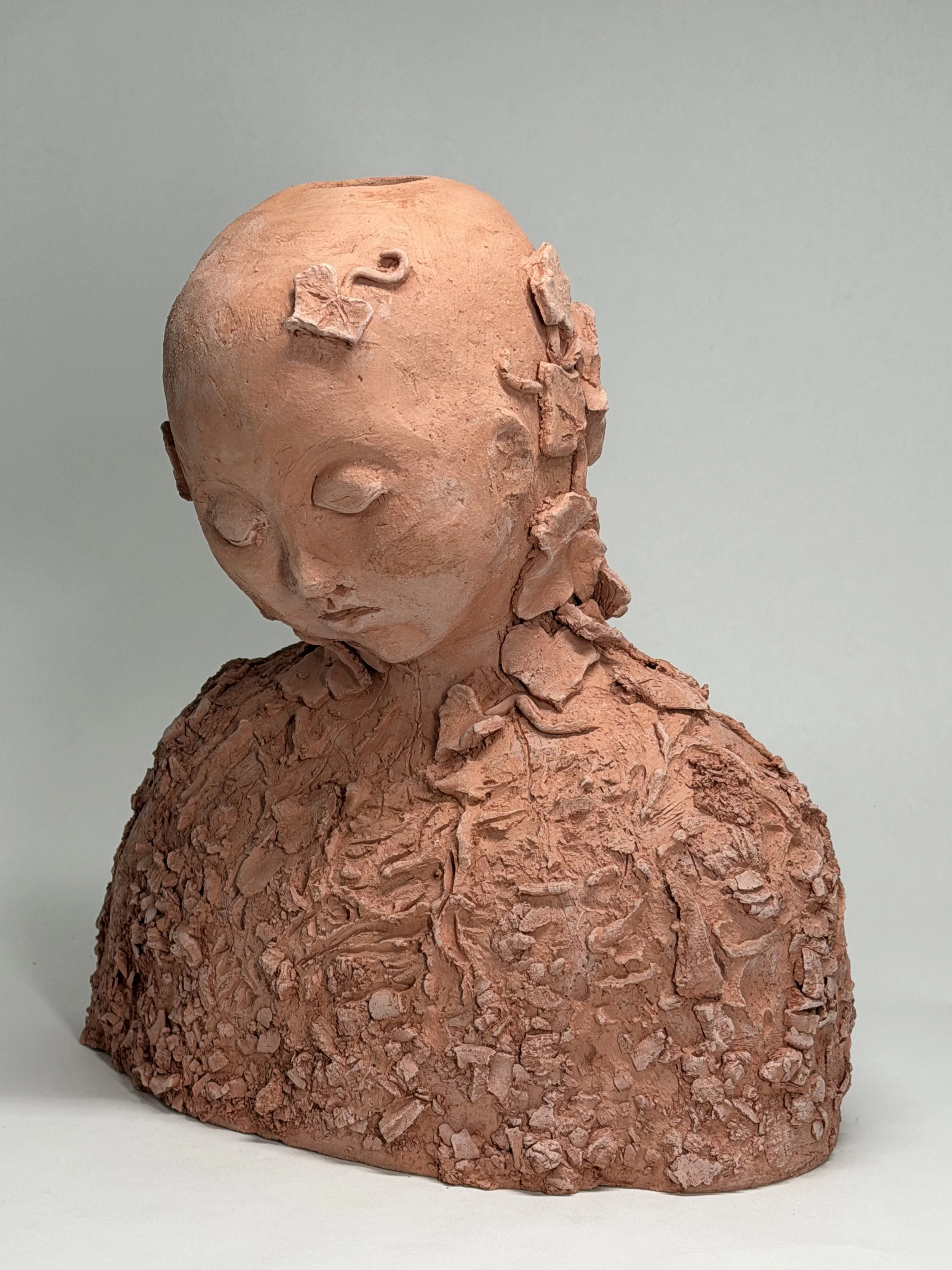 Earth Baby, 14 x 10 x 9 in, 2025, ceramic