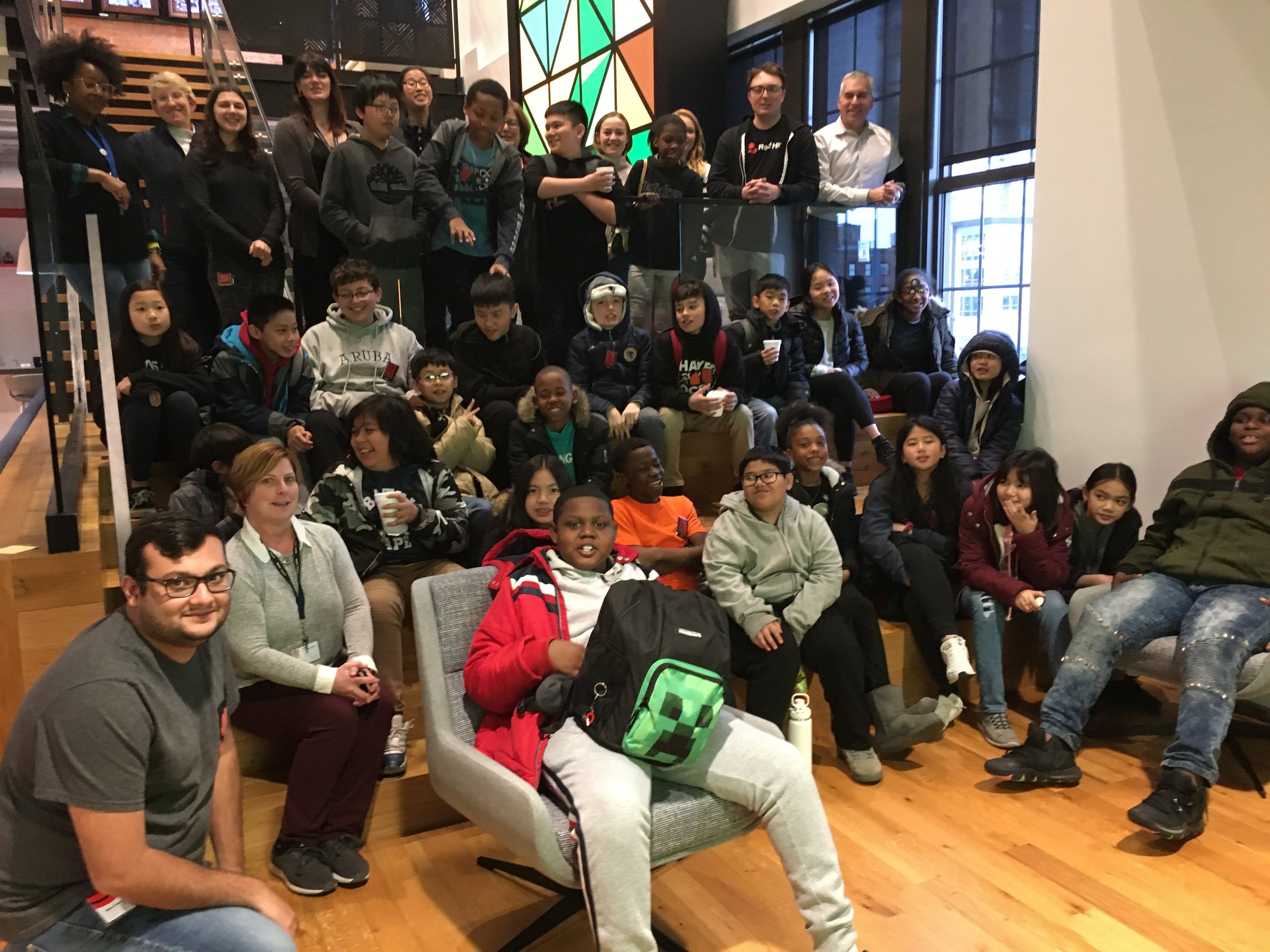 Red Hat hosts the Murphy School for Career Day