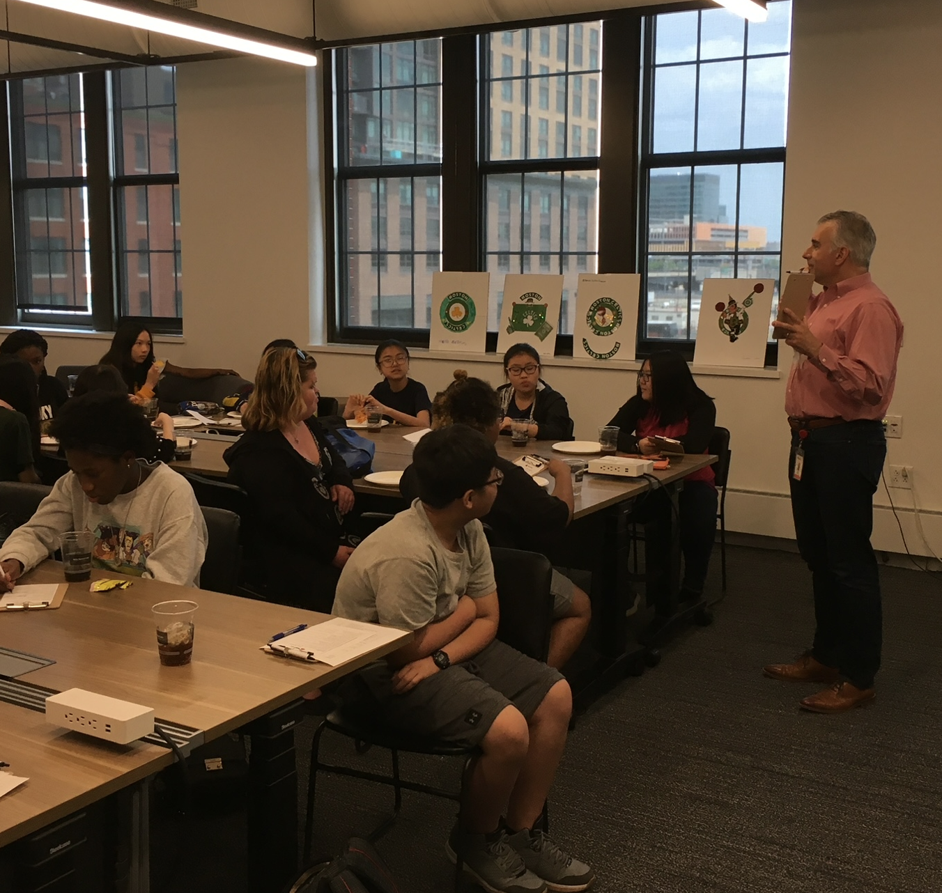 Murphy Middle Schoolers visit Red Hat in the Seaport
