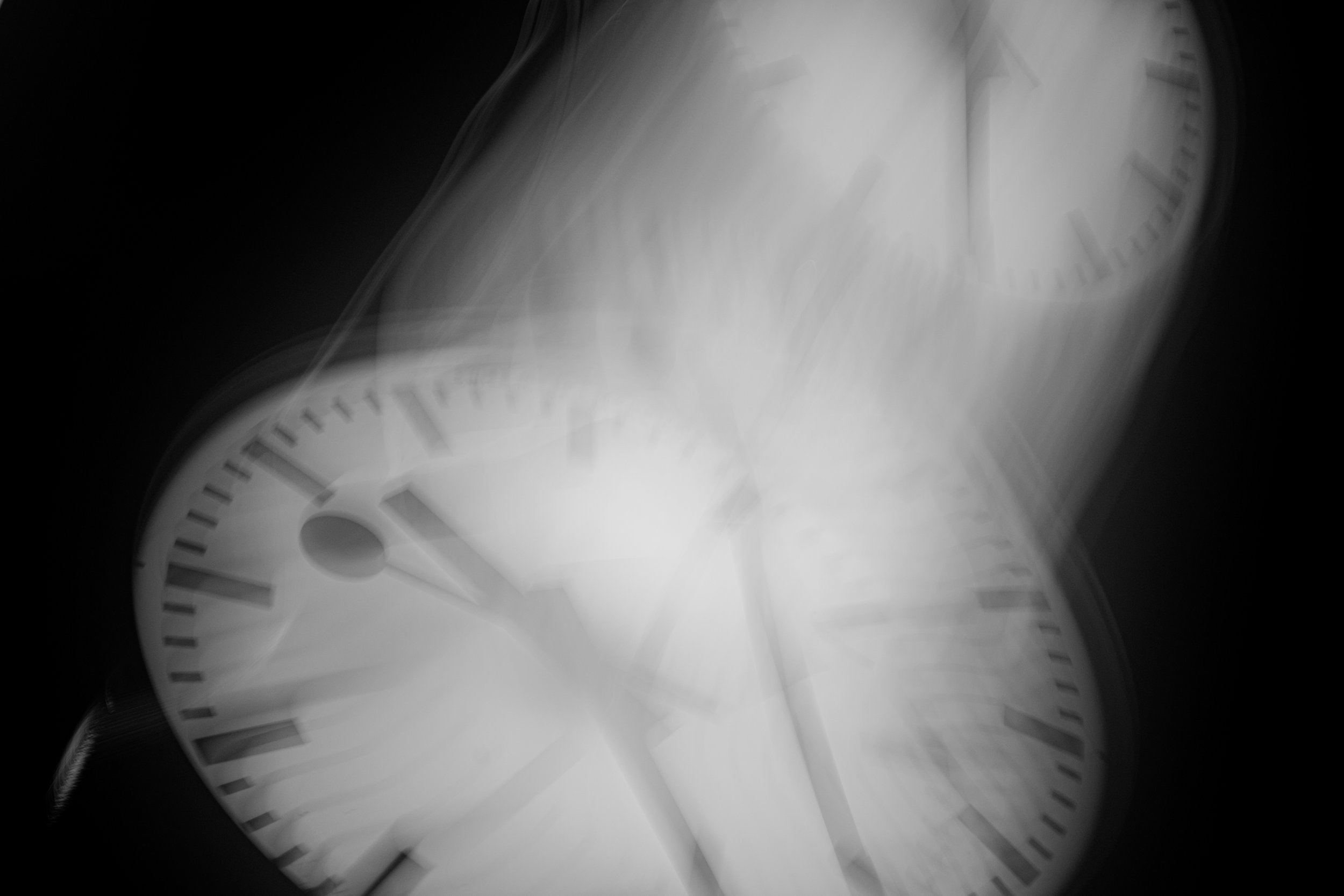 Time slipping by - A blur of passing hours and fading moments.