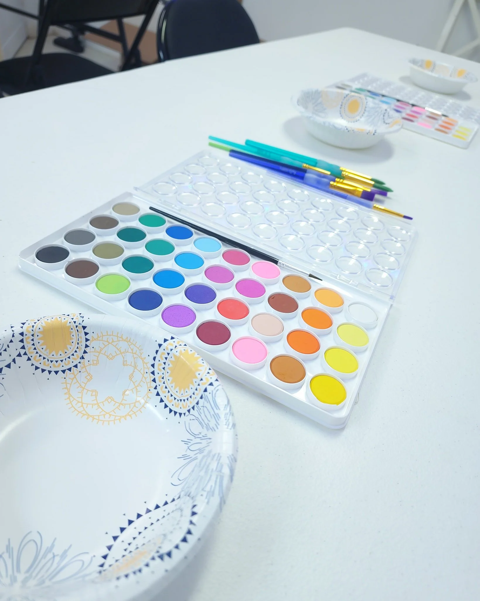 Join us tonight to make some watercolor ornaments! 5:30 pm at The Sun Spot!