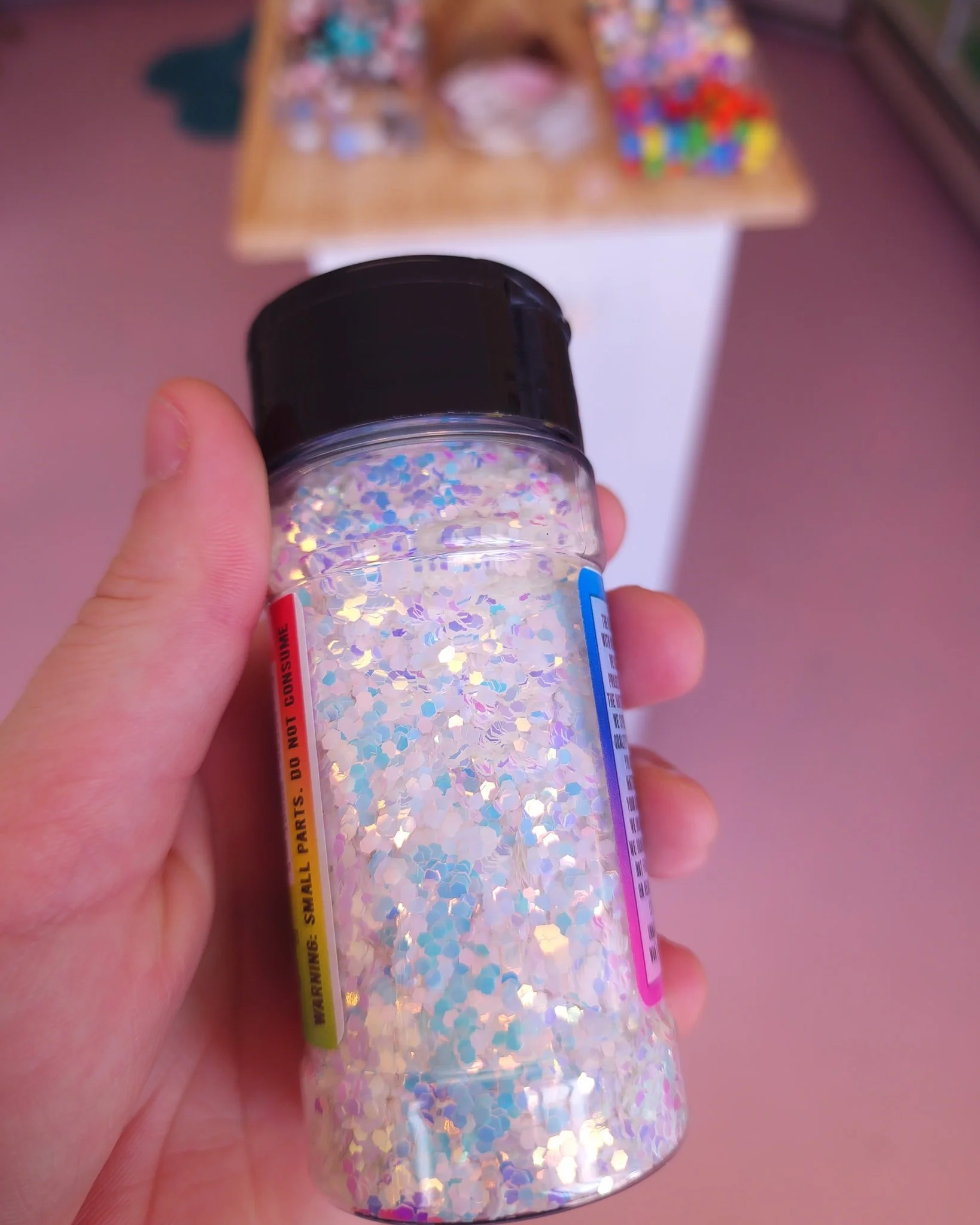 Check out these insane chunky glitters we just got in! The flash on these is crazy, they'd look amazing in resin art! Come pick up these as well as a bunch of other amazing glitters at The Sun Spot, open today 10-2!