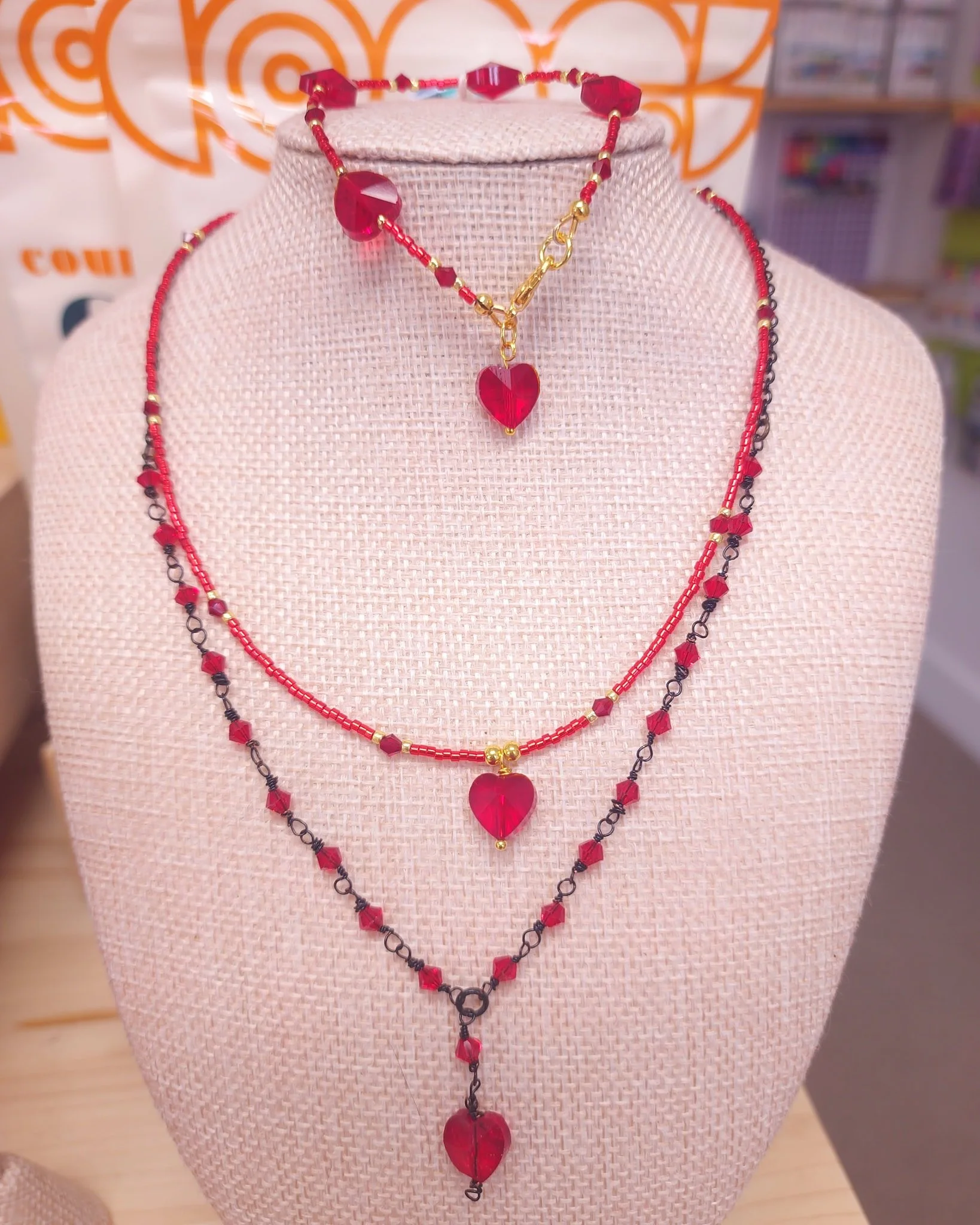 Valentines Day is almost here! Pick up some art supplies for the craft lover in your life! We've also got some gorgeous handmade Valentines Day jewelry!