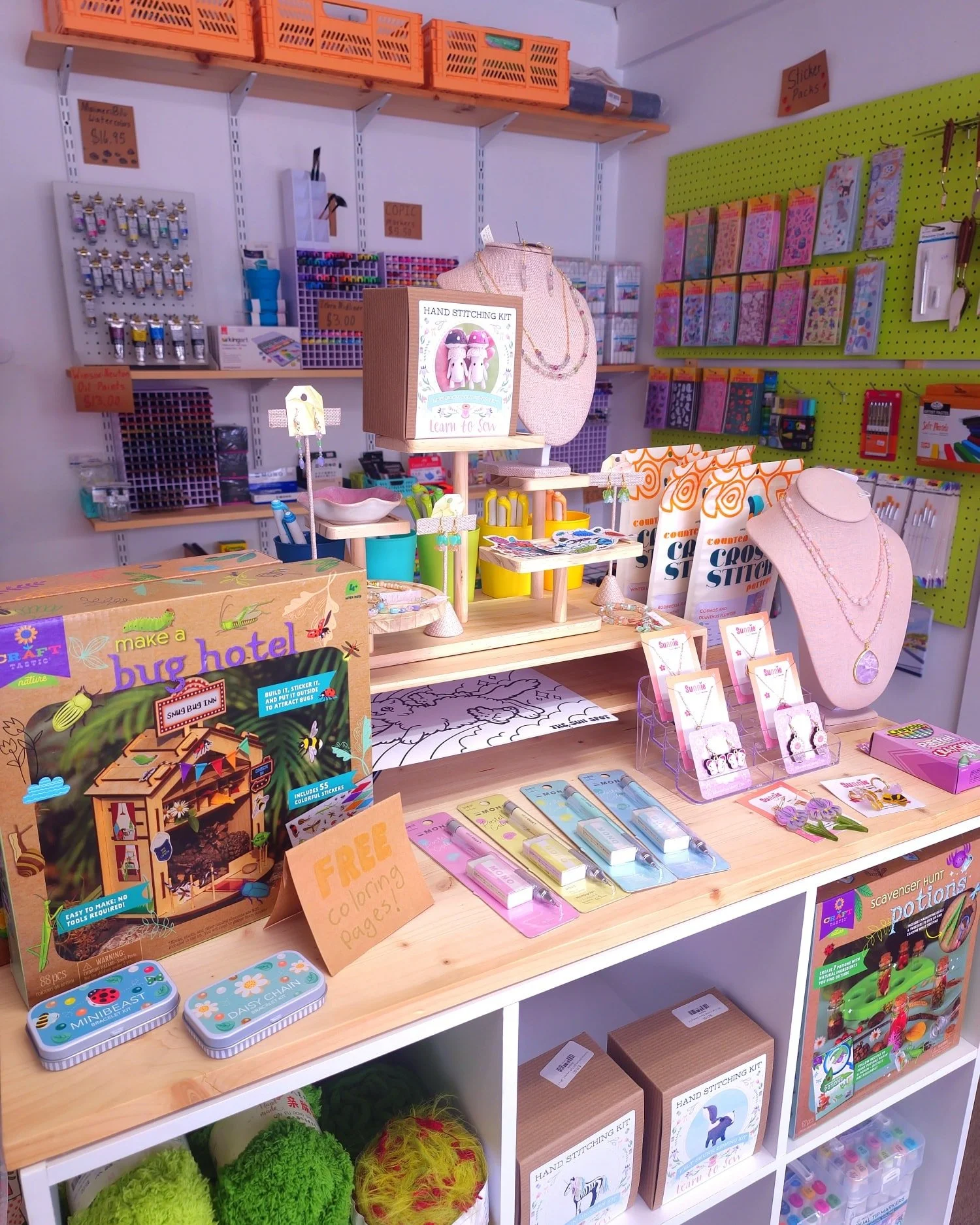 Am I silly to be manifesting springtime mid blizzard season?? Maybe... still gonna make springtime displays anyway 🤭 open til 6 tonight!