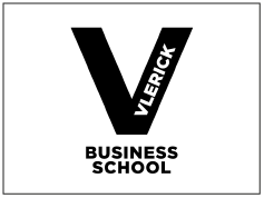 Logo van Vlerick Business School in zwart en wit