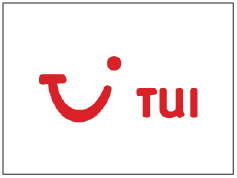 TUI logo in red text with a smiley face icon