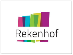 Colorful abstract bars with the word 'Rekenhof' below.