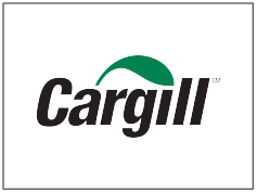 Cargill logo met de naam en een groene boog