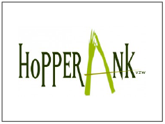 Logo met de tekst 'HopperAank' en een groene letter 'A' die eruitziet als een gereedschap of een stuk staal