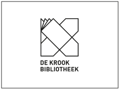 Logo van De Krook bibliotheek met geometrische figuren