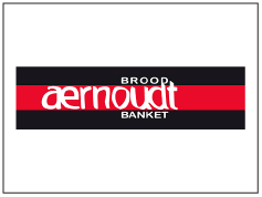 Logo van Aernoudt, met de woorden 'Broop', 'Banket' en de merknaam.