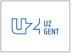 Logo with stylized 'UZ' and the words 'UZ GENT' on a white background
