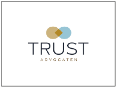 Logo with two overlapping circles in gold and blue, and the words 'TRUST' and 'A VOCTEAL' below.