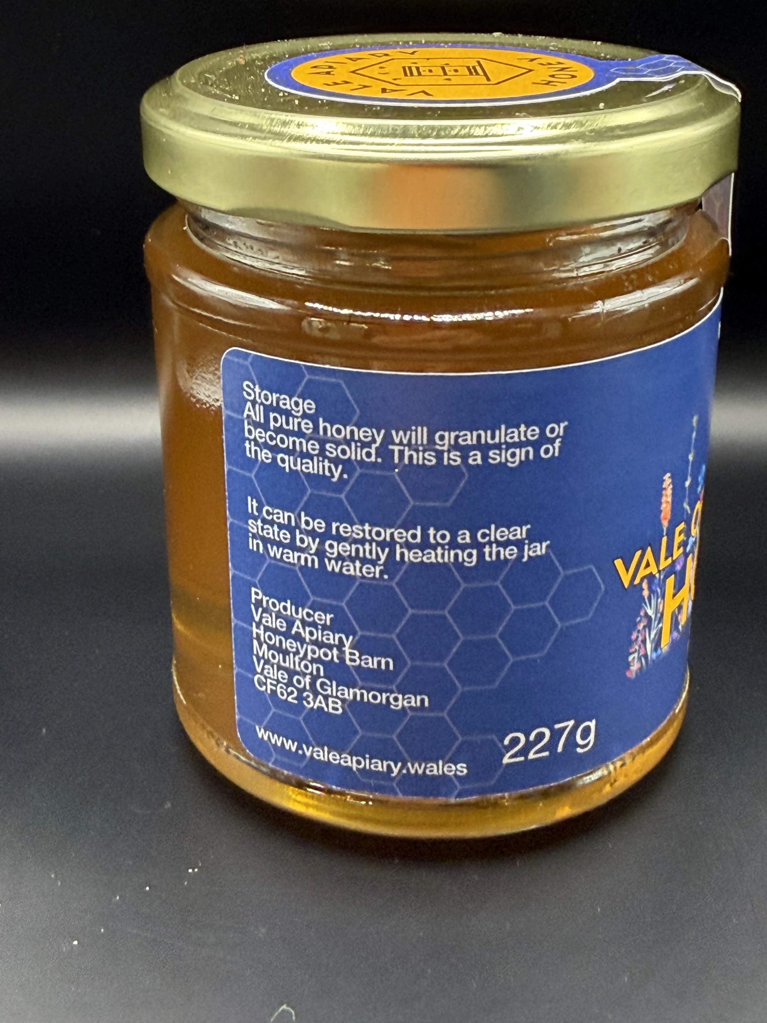 Vale of Glamorgan Honey - Left