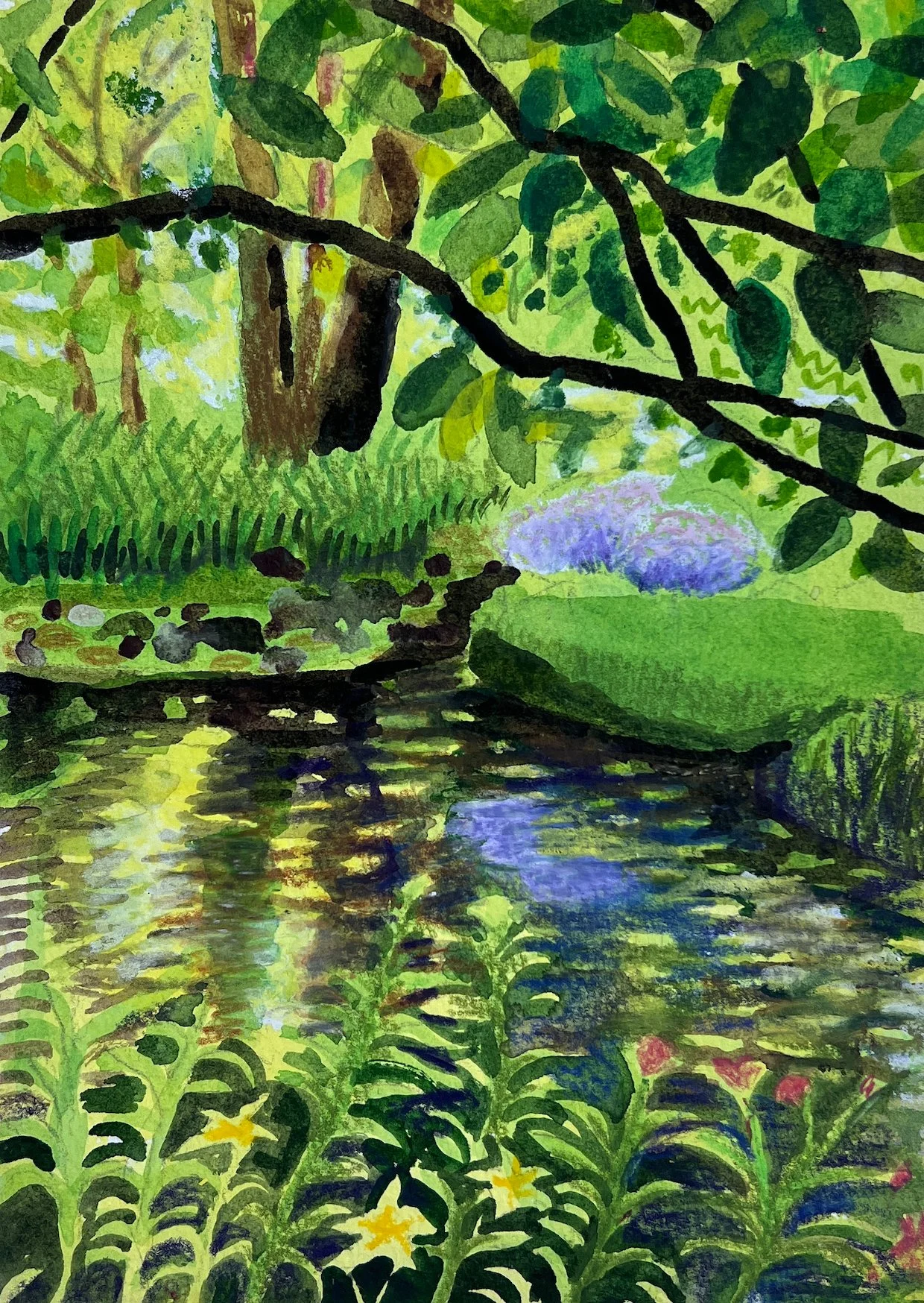 ‘L'Issoire brook’ - Giclee Print