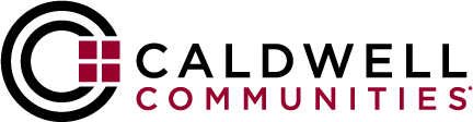 Logo with four maroon squares arranged in a cross pattern and the words 'The YMCA Communities' to the right