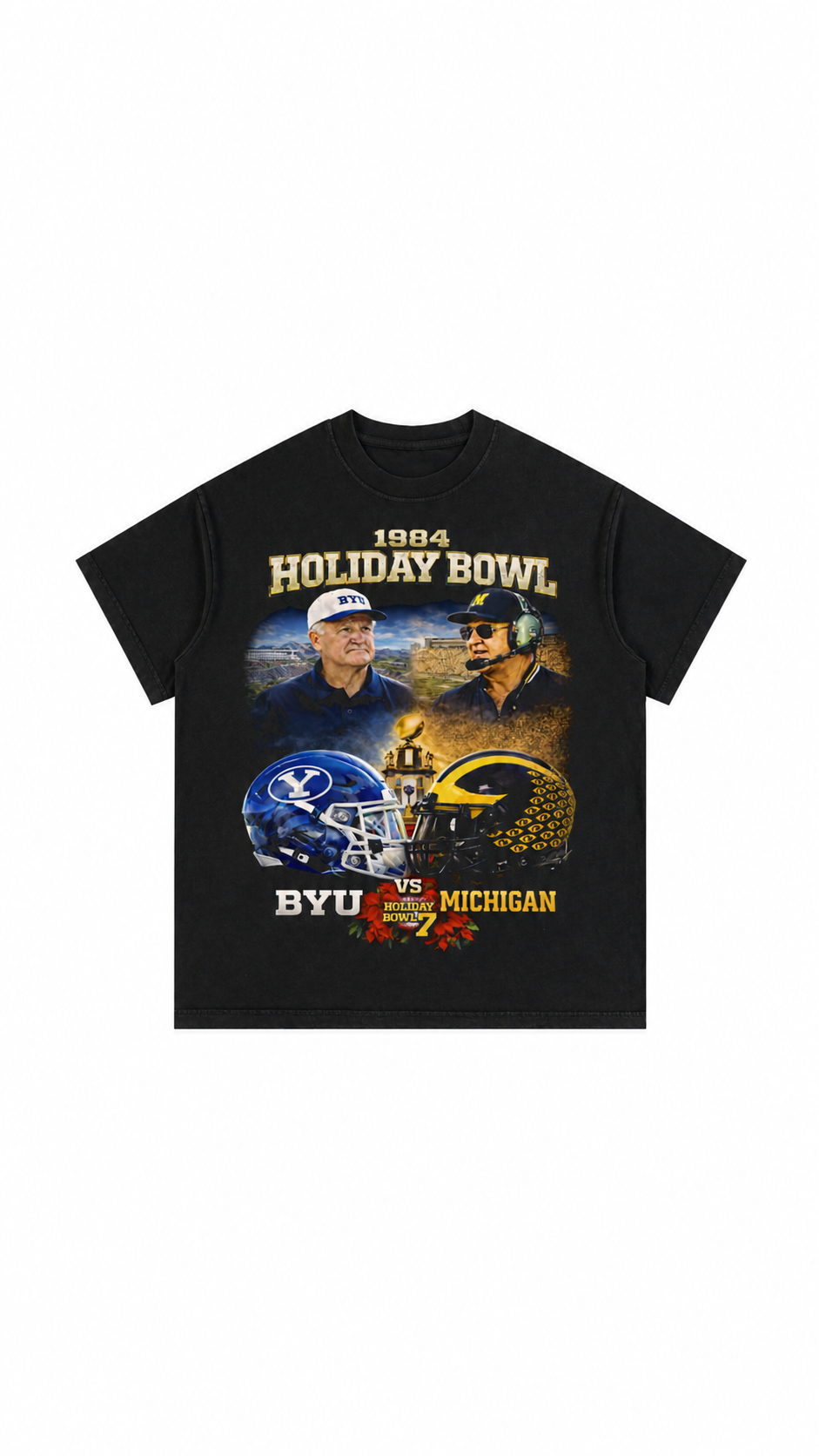 1984 BYU vs MICHIGAN HOLIDAY BOWL TEE