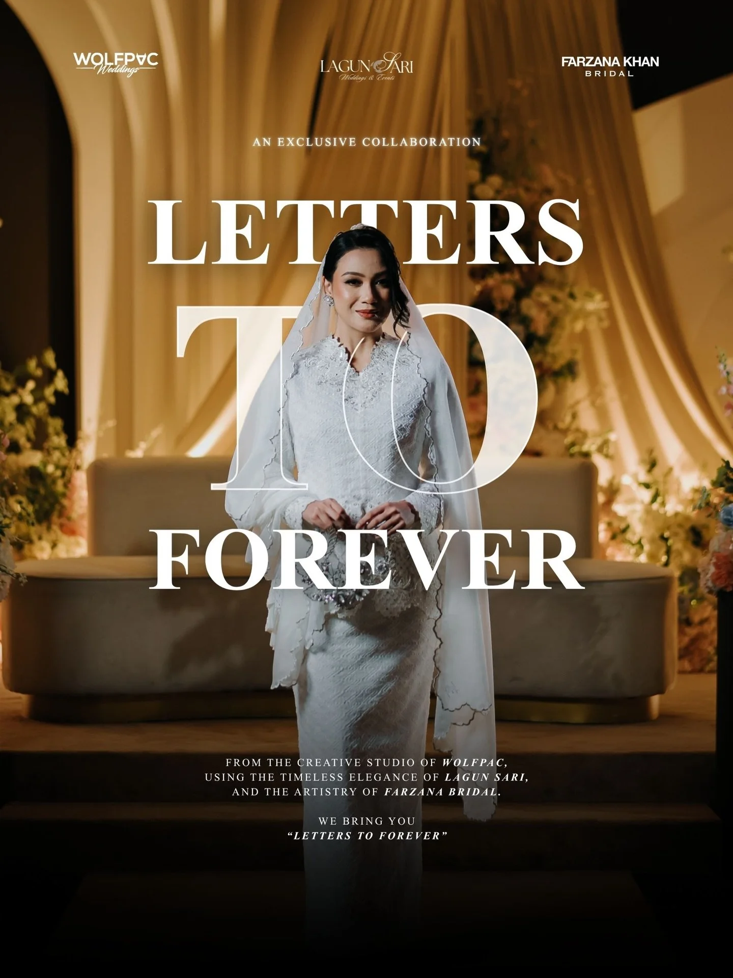 Introducing Letters to Forever 

an exclusive all-in experience by @lagunsarisg , @farzanakhanbridal , and @wolfpacweds .

3 vendors. 1 sitting. Zero stress.

Secure your date with us now.
Visit the link in bio or scan the QR code.