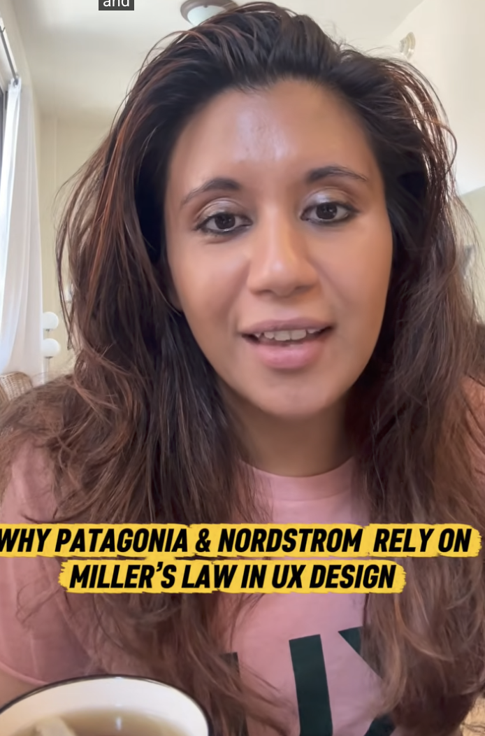 UX #13:Why Patagonia and Nordstrom rely on Miller’s Law in UX.