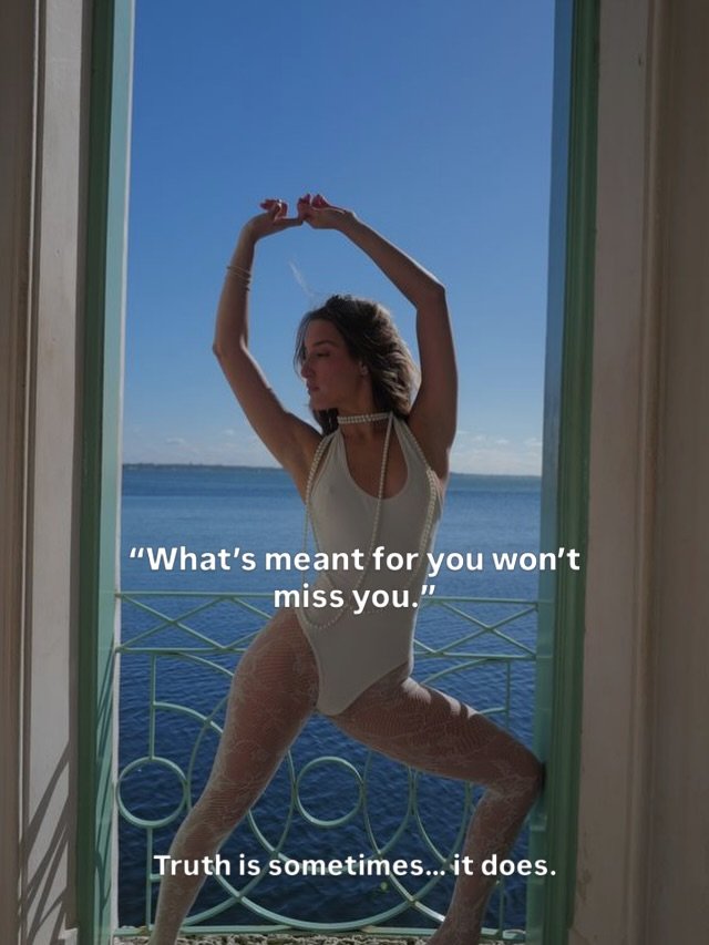 I&rsquo;m not saying it won&rsquo;t come back, but I am saying you will miss it. 

We romanticize destiny because it removes responsibility.