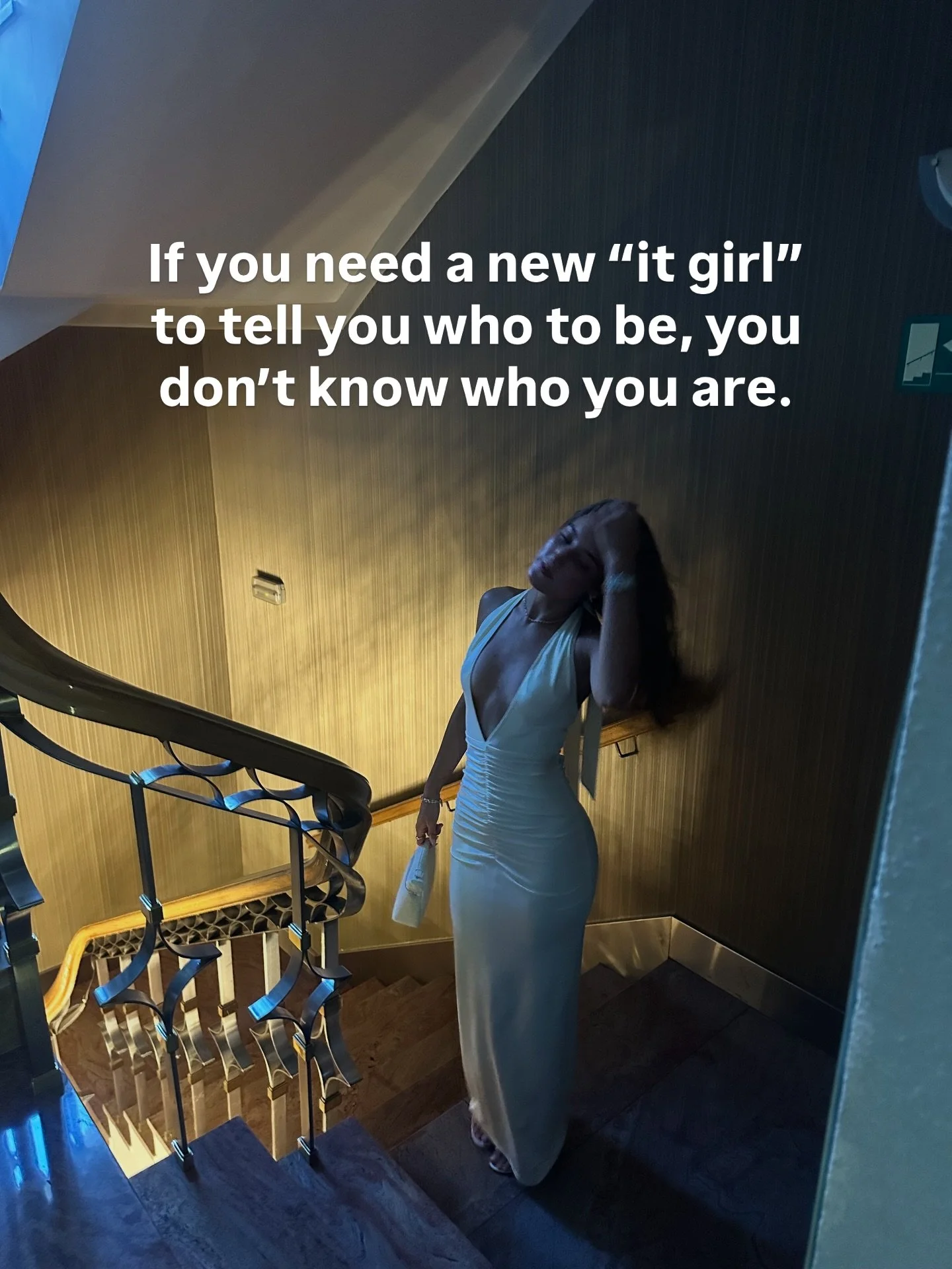 carolyn besset, hailey bieber, name any other &ldquo;it girl&rdquo; you love&hellip;. you want to know what makes them a trend? CONSISTENCY 

when you repeat something long enough, it stops looking random. It becomes identity.

Stop reshaping yoursel