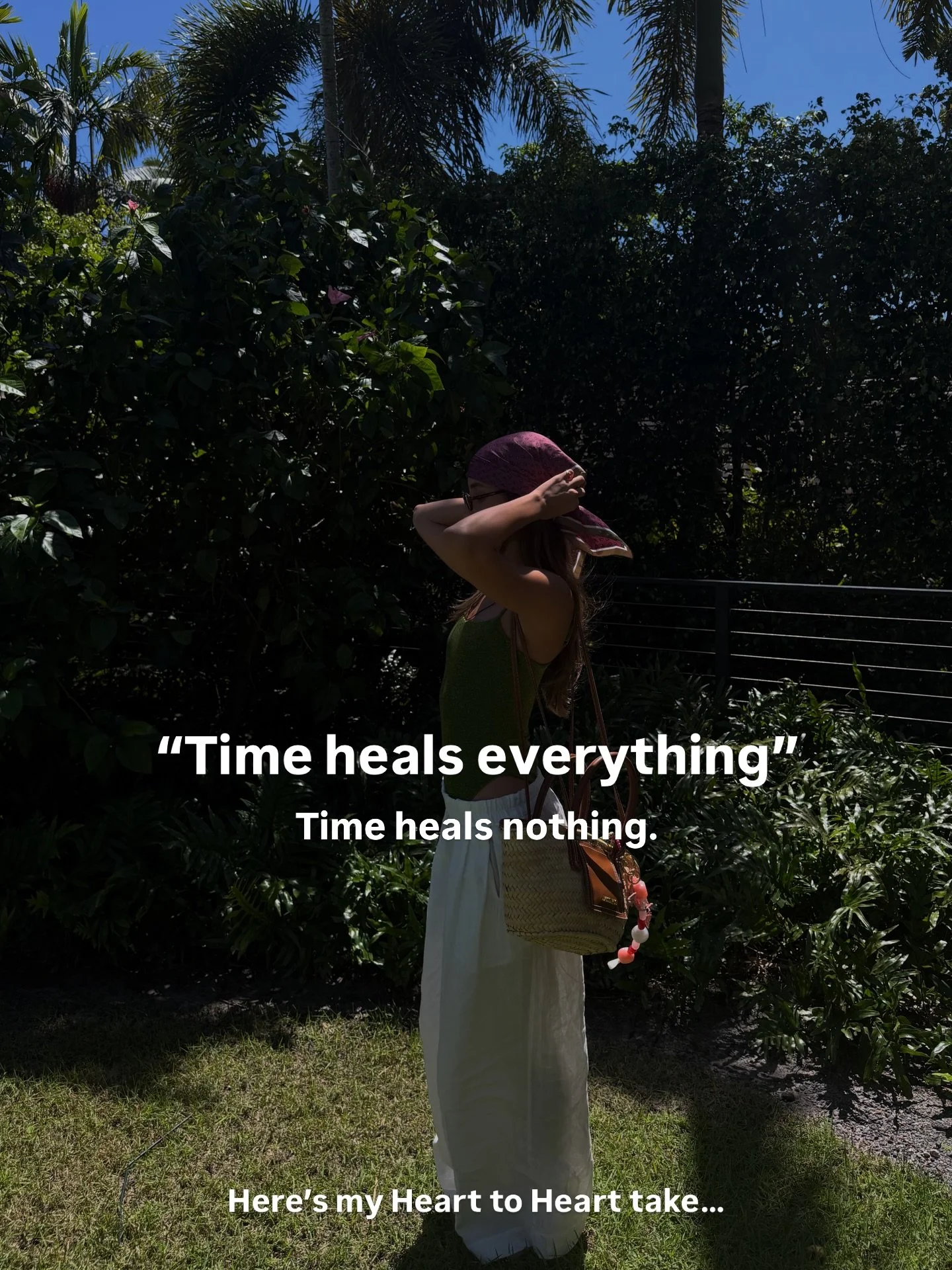 &ldquo;Time heals everything&rdquo; is the most comfortable lie we pass around.

It doesn&rsquo;t heal anything. It just moves. And it will keep moving while you stay exactly where you are.

You heal. Through the work, the confrontation, the decision