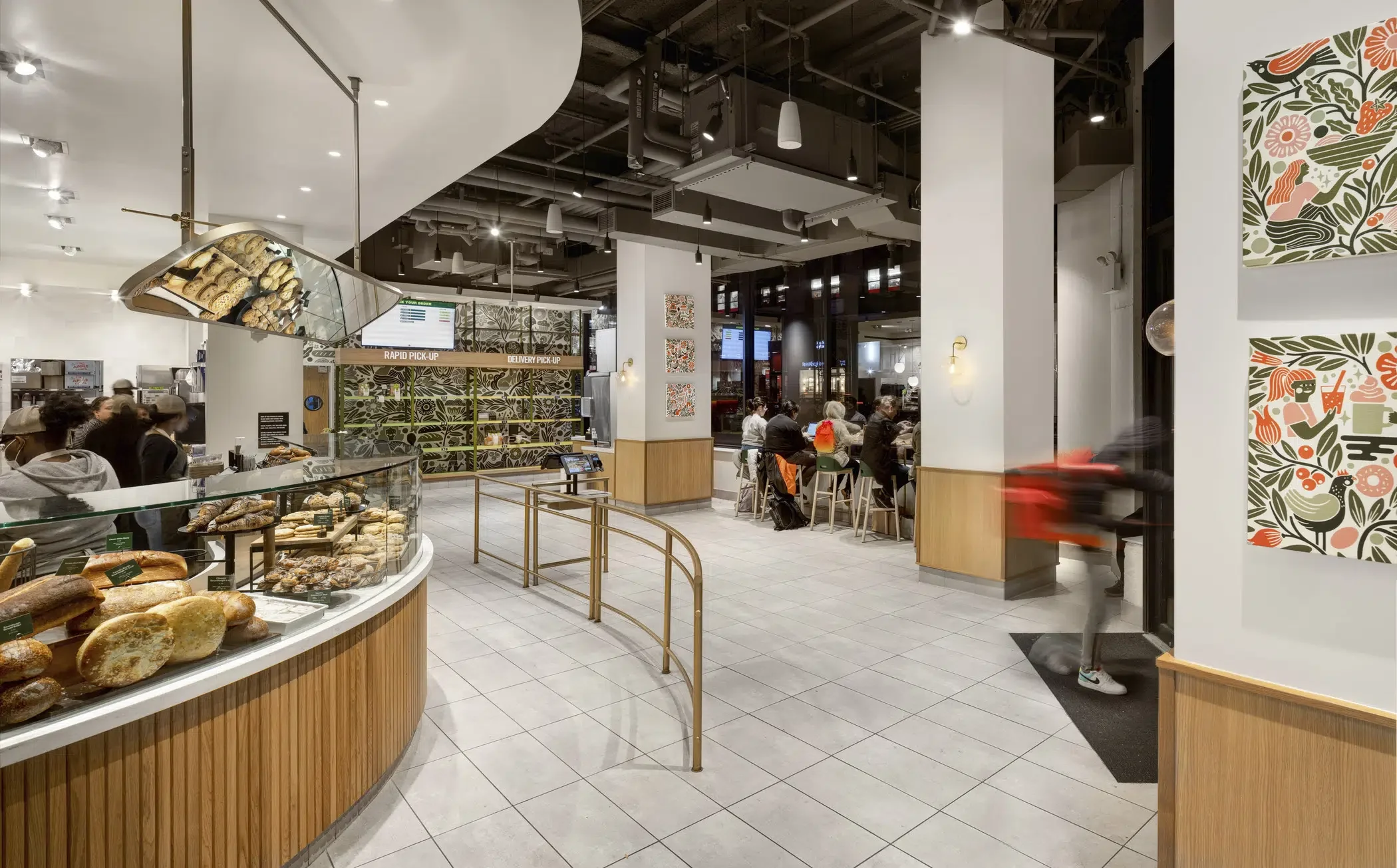 Picture of a modern Panera Bread